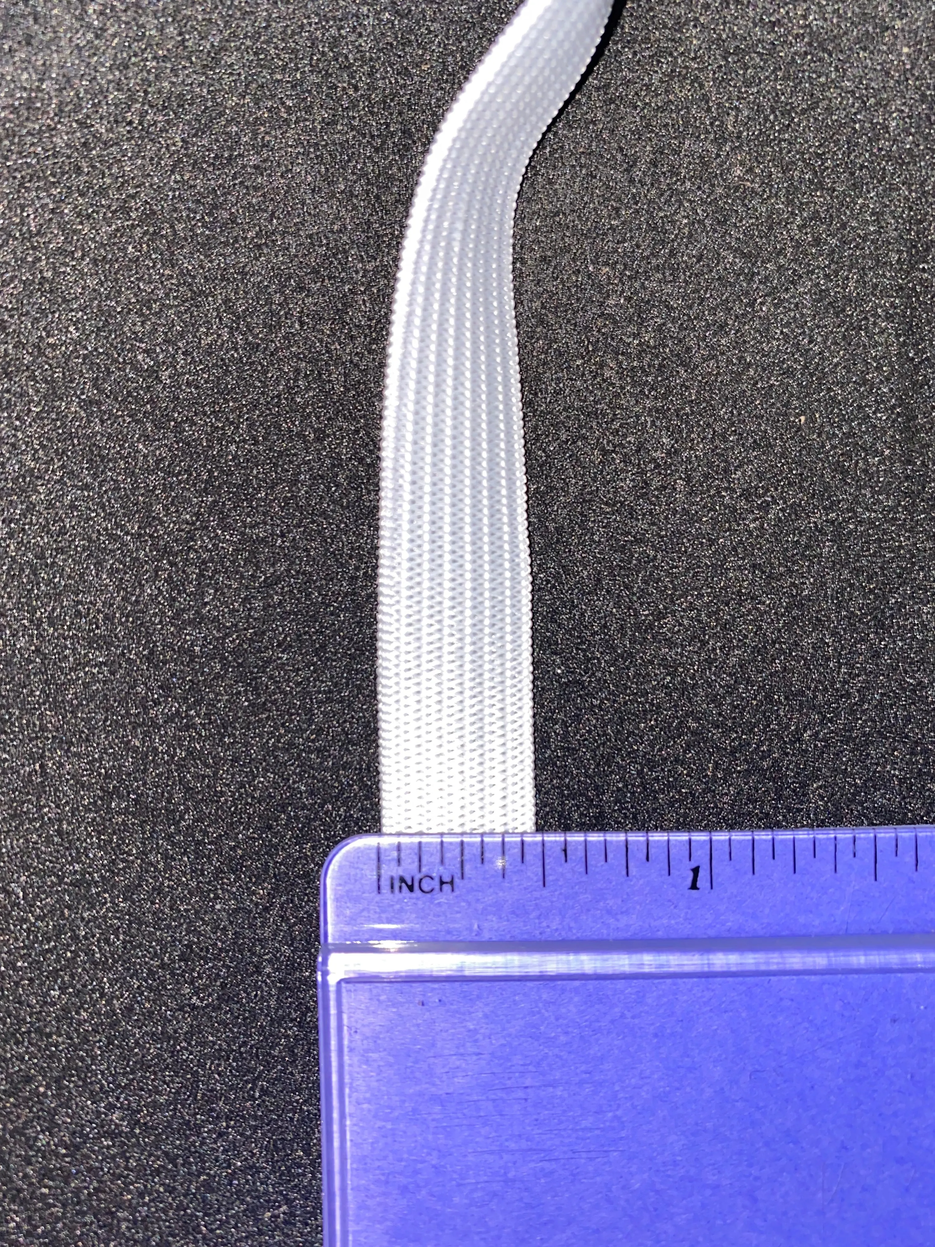 1/2" White Knitted Elastic