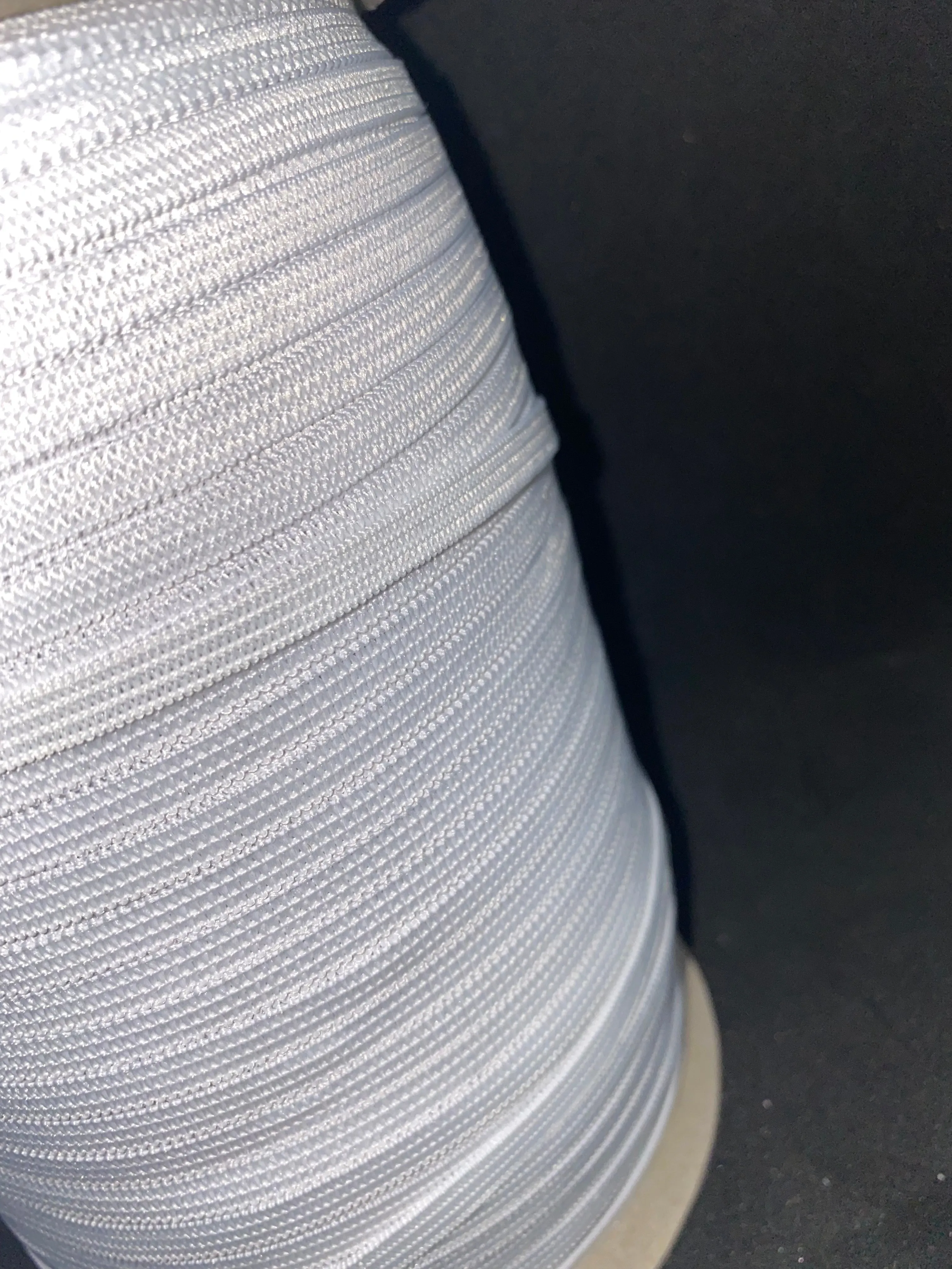 1/4" White Knitted Elastic