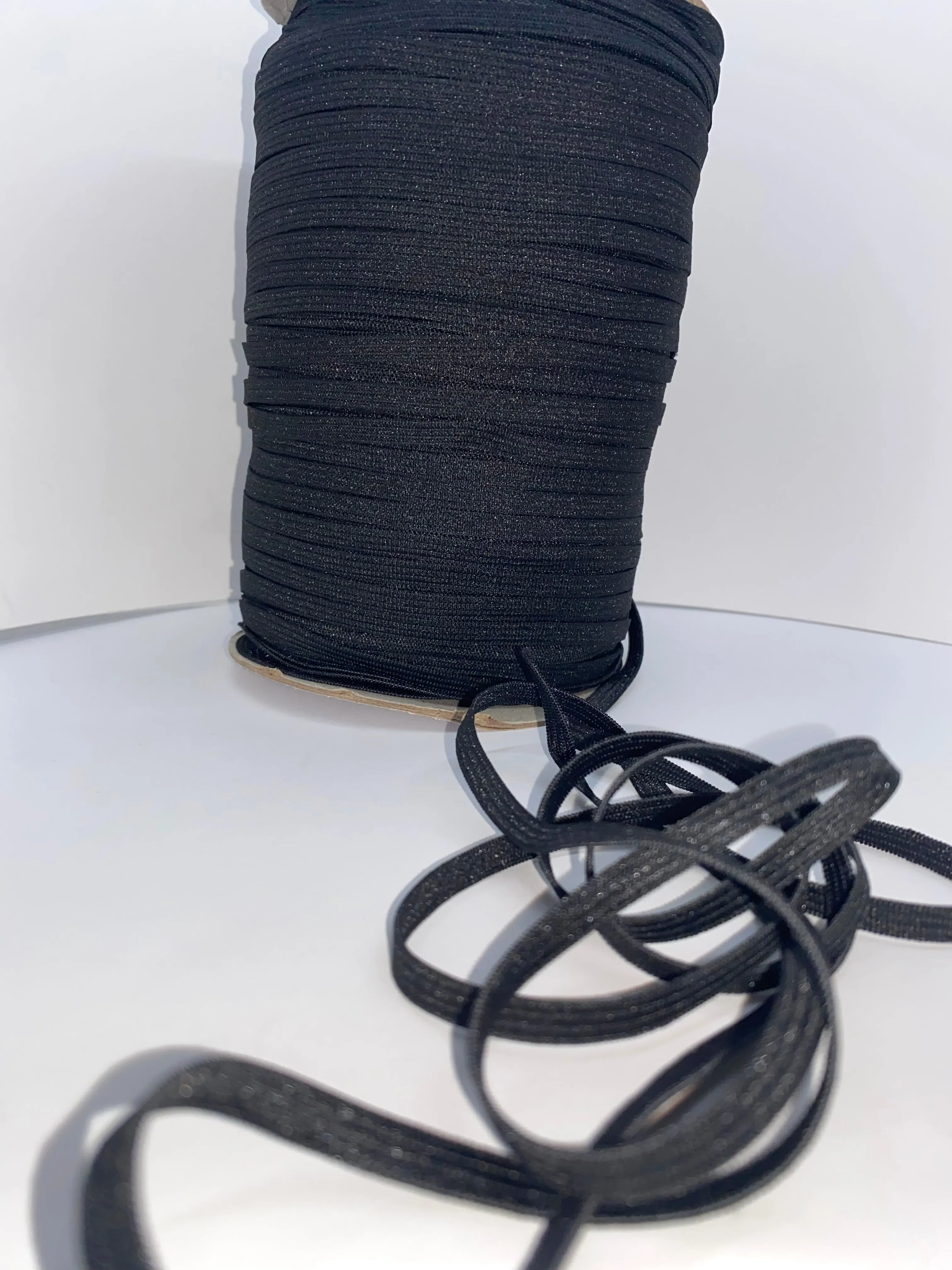 1/4" White Knitted Elastic