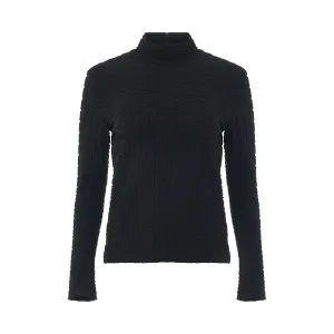 4G Jacquard Cyclist Long Sleeve Top in Black