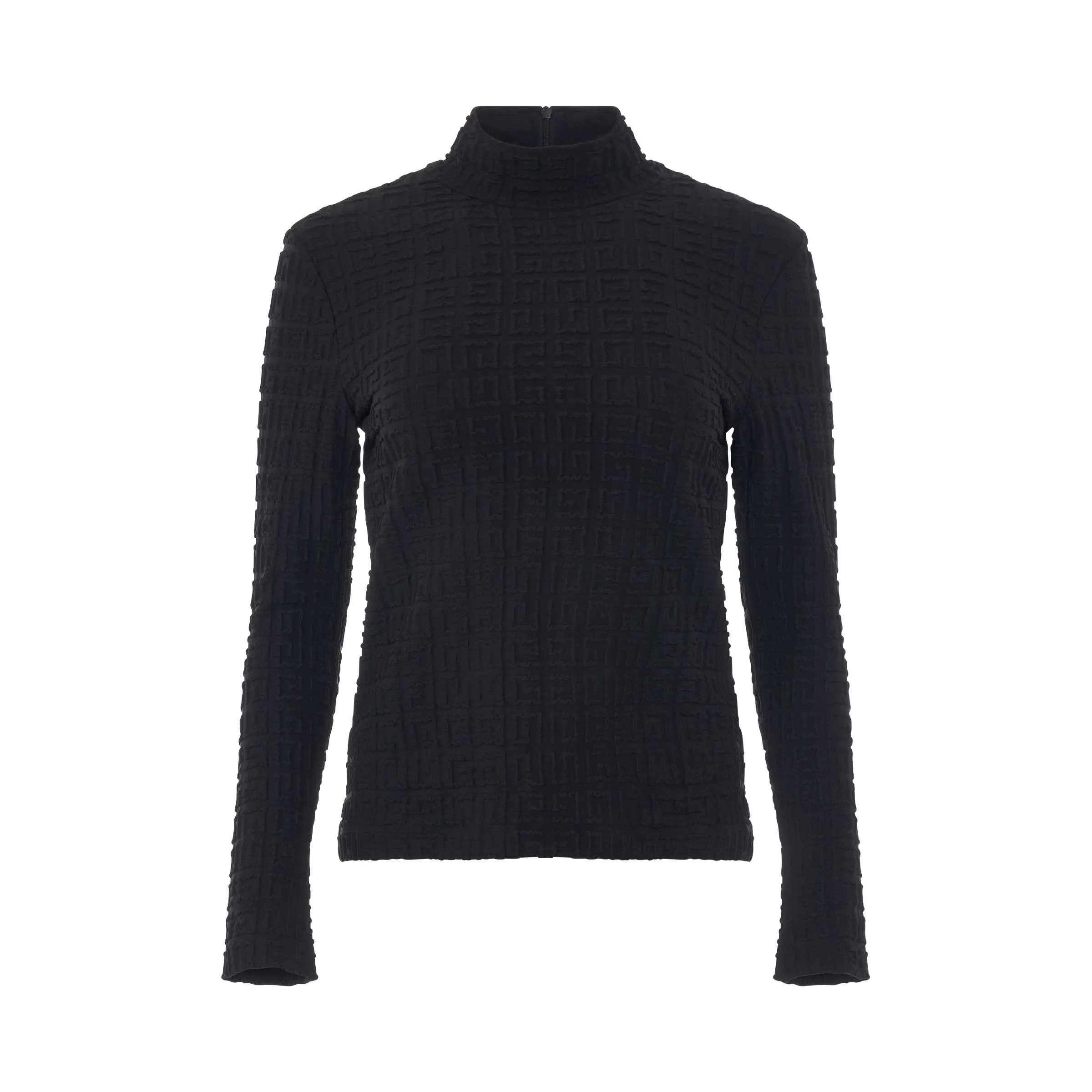 4G Jacquard Cyclist Long Sleeve Top in Black
