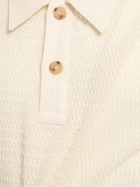 After Pray   Lope knitted panel polo 
