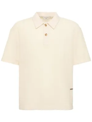 After Pray   Lope knitted panel polo 
