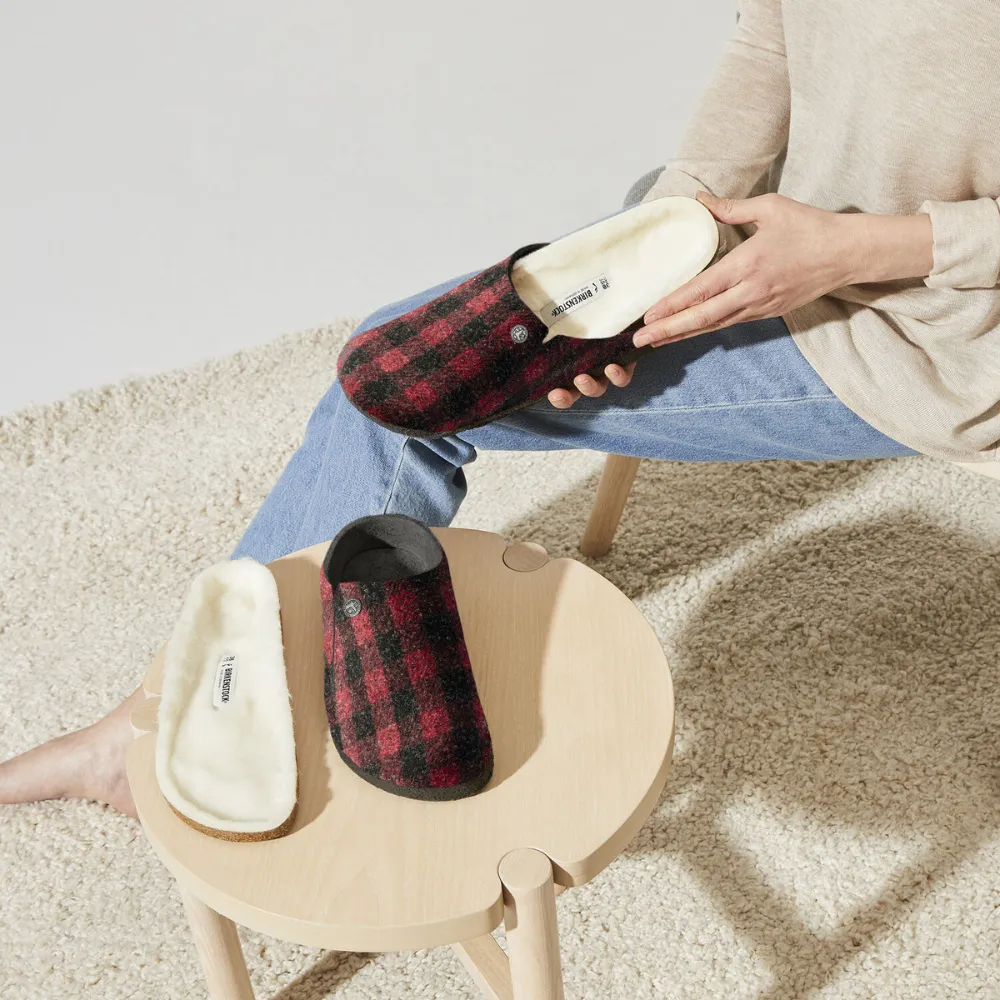 Birkenstock Zermatt Shearling - 1017542 - Plaid Red
