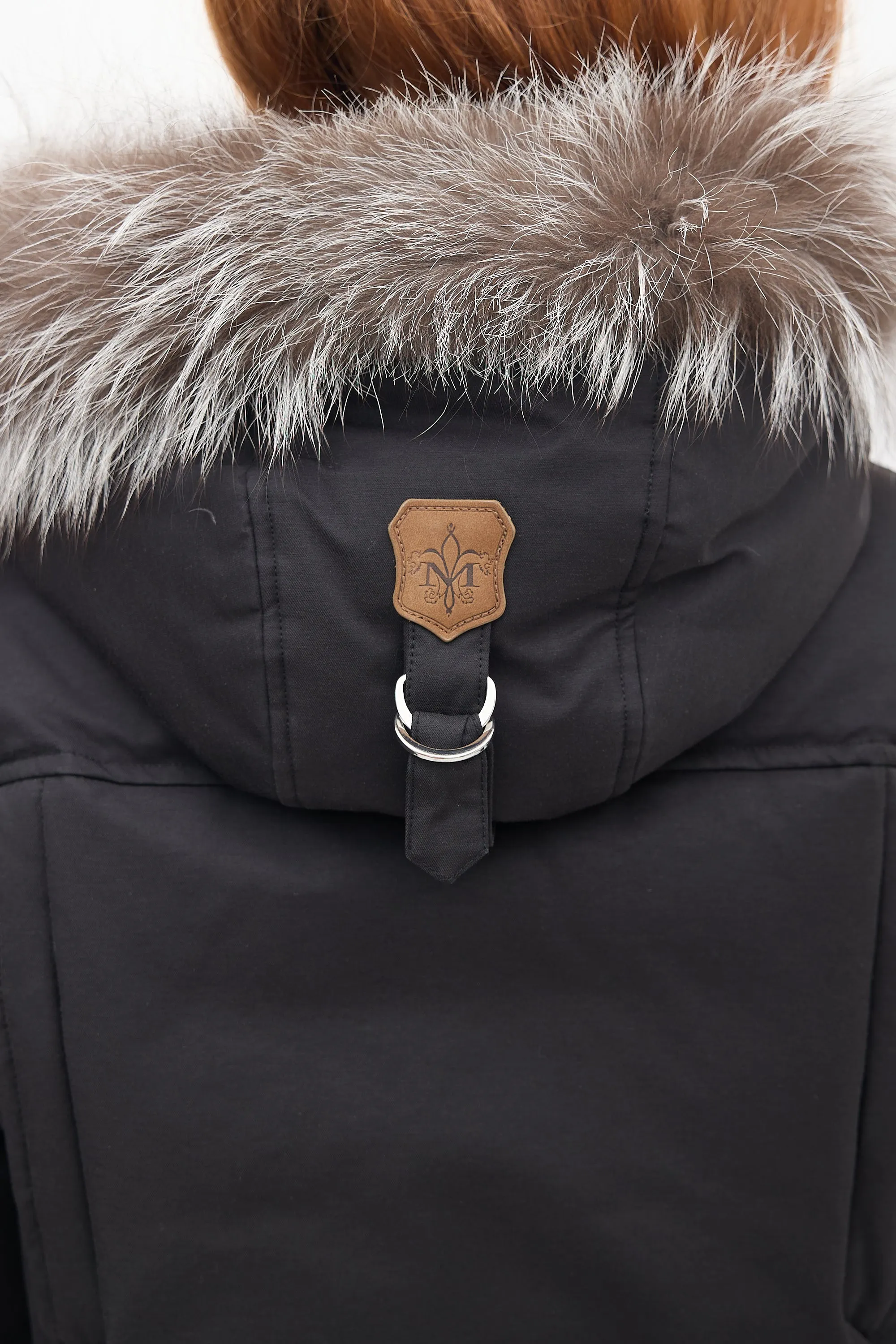 Black Down & Fur Trim Glen 2-in-1 Jacket