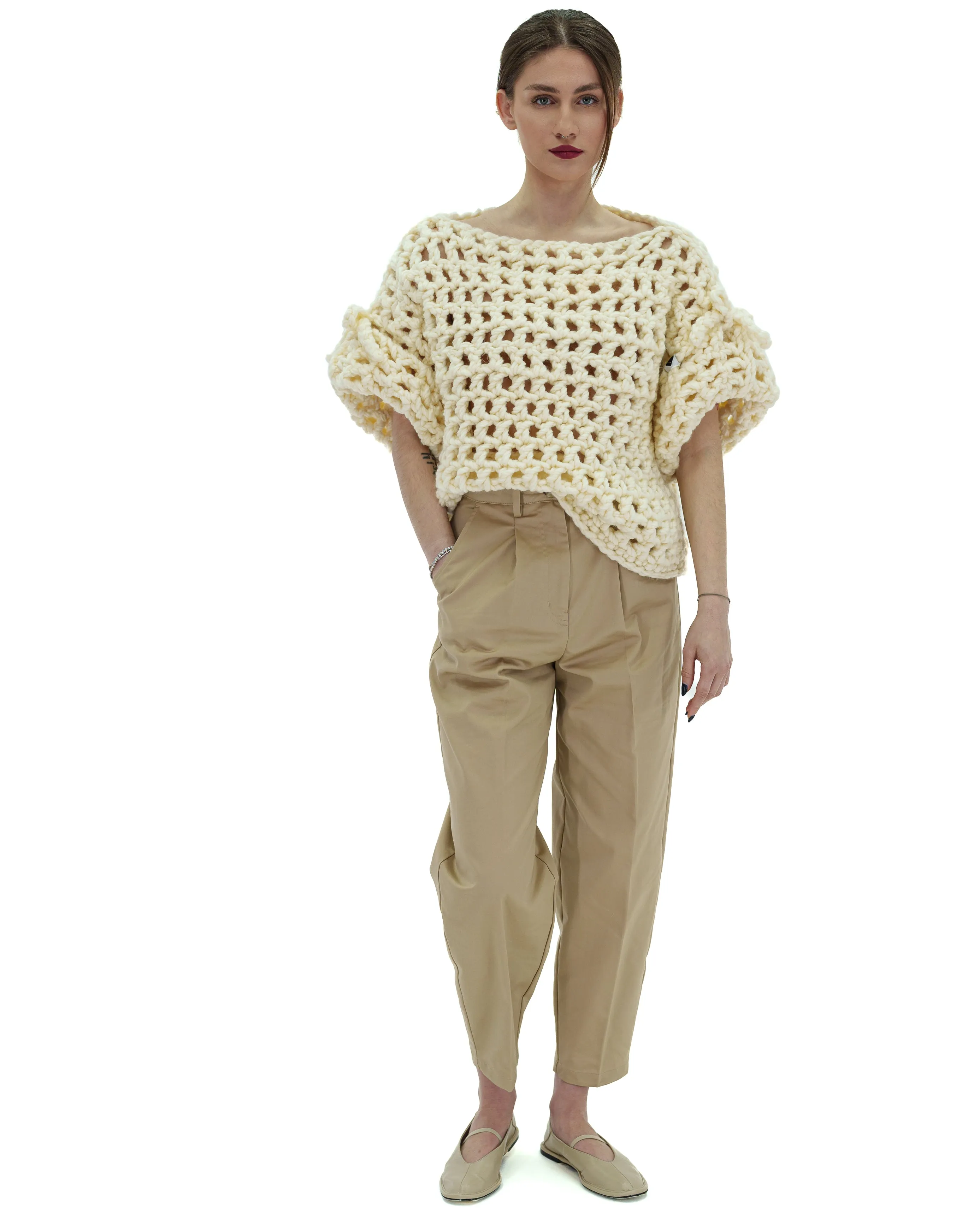 Bow Sleeve Sweater