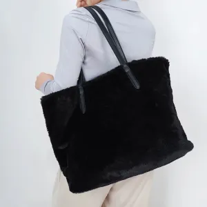 Co Lab Reversible Gem  7077  Black Vegan Fur