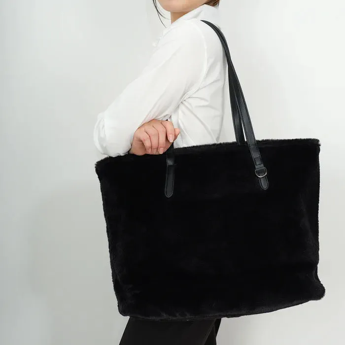 Co Lab Reversible Gem  7077  Black Vegan Fur