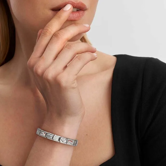 Composable Classic Double Flower Link - Silver - 330101/73