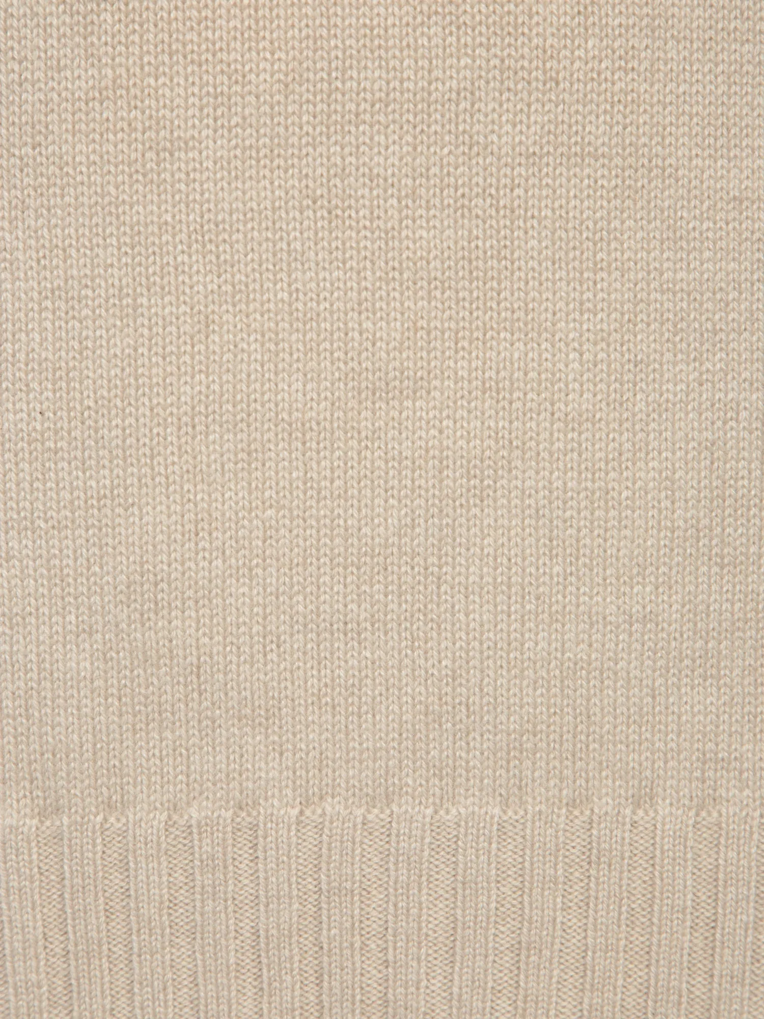 Cream Cashmere Turtleneck Sweater