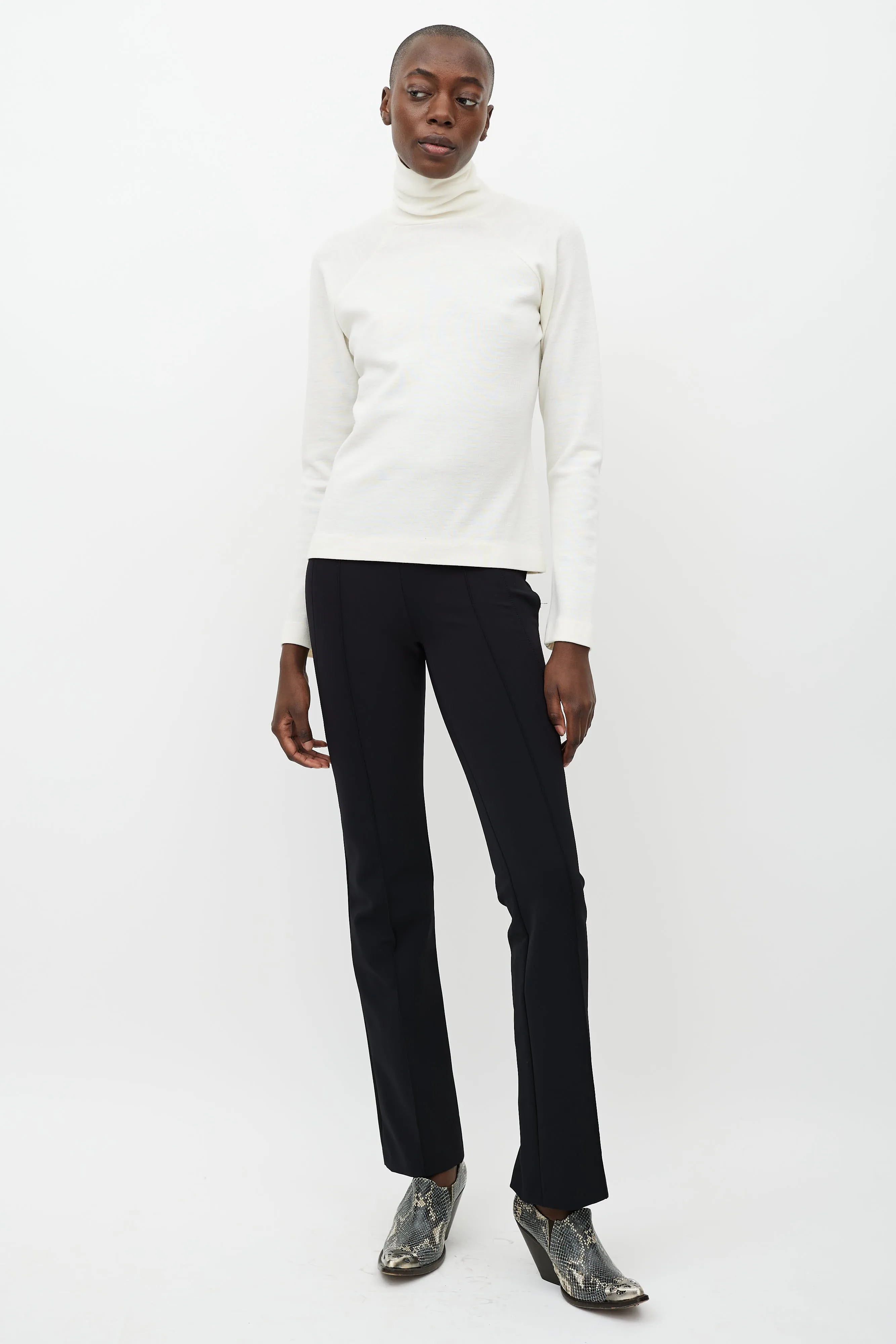 Cream Knit Turtleneck