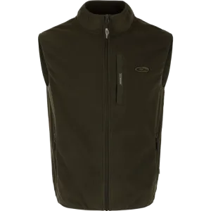 Drake Camp Fleece Vest- Kalamata Olive