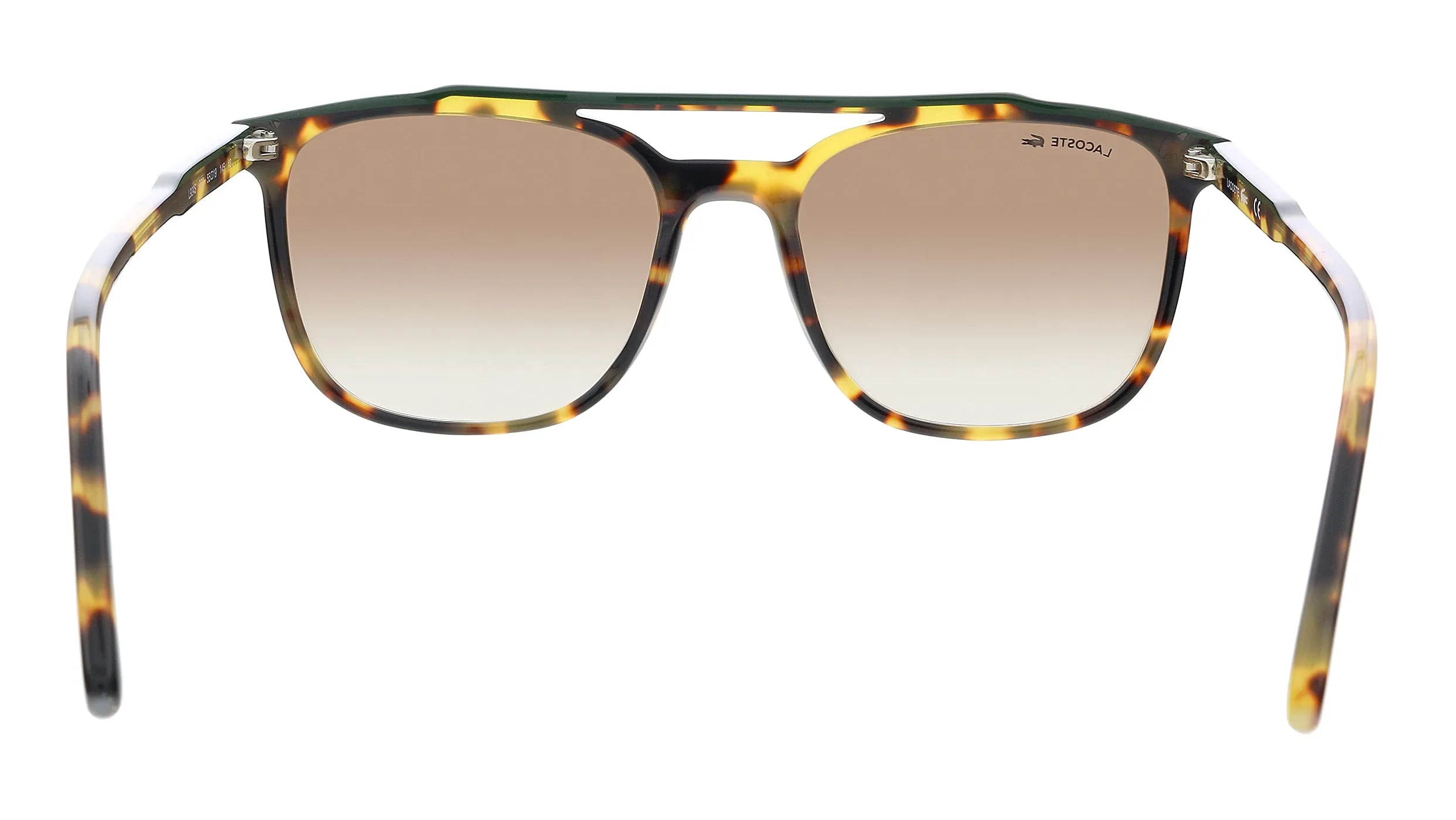 Lacoste L924S 43116 Havana Tokio/Green Brow Bar Square Sunglasses