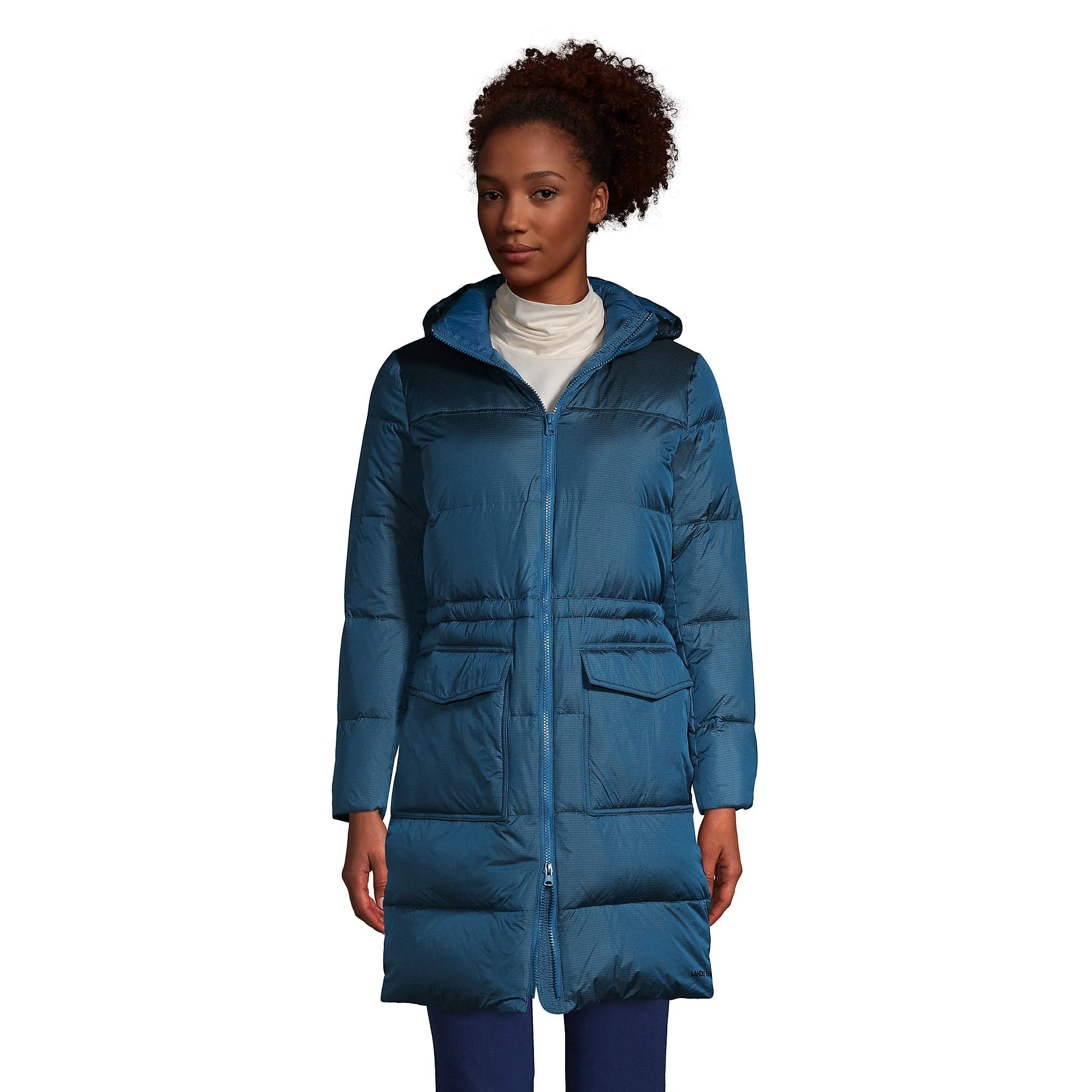 Lands' End Women's Down Wide Channel Coat