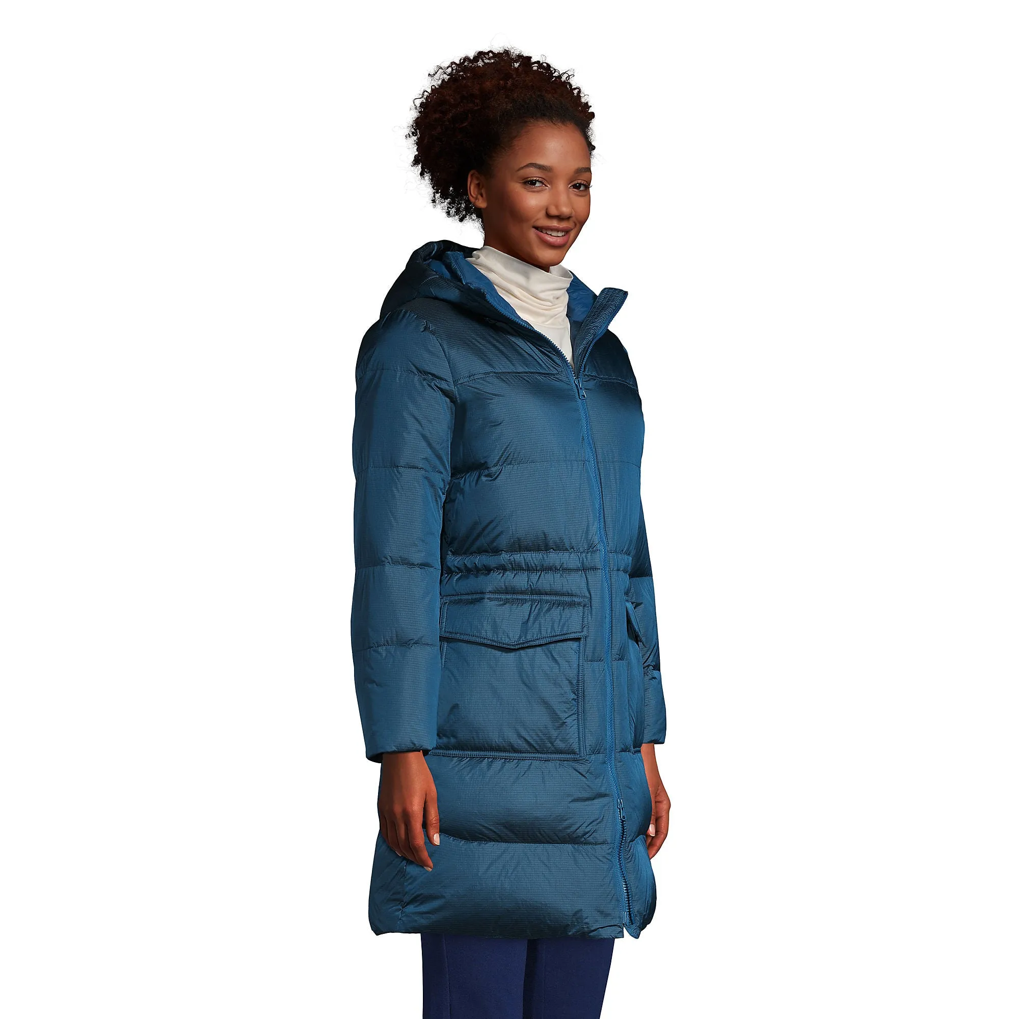 Lands' End Women's Down Wide Channel Coat