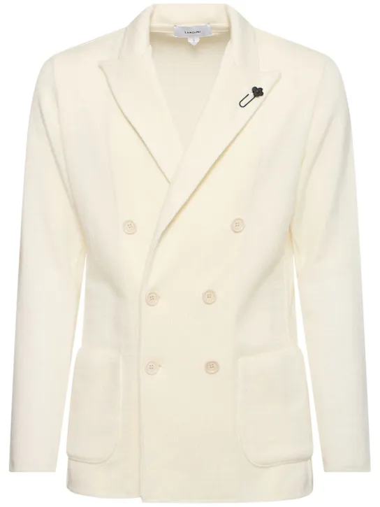 Lardini   Wool knitted blazer 
