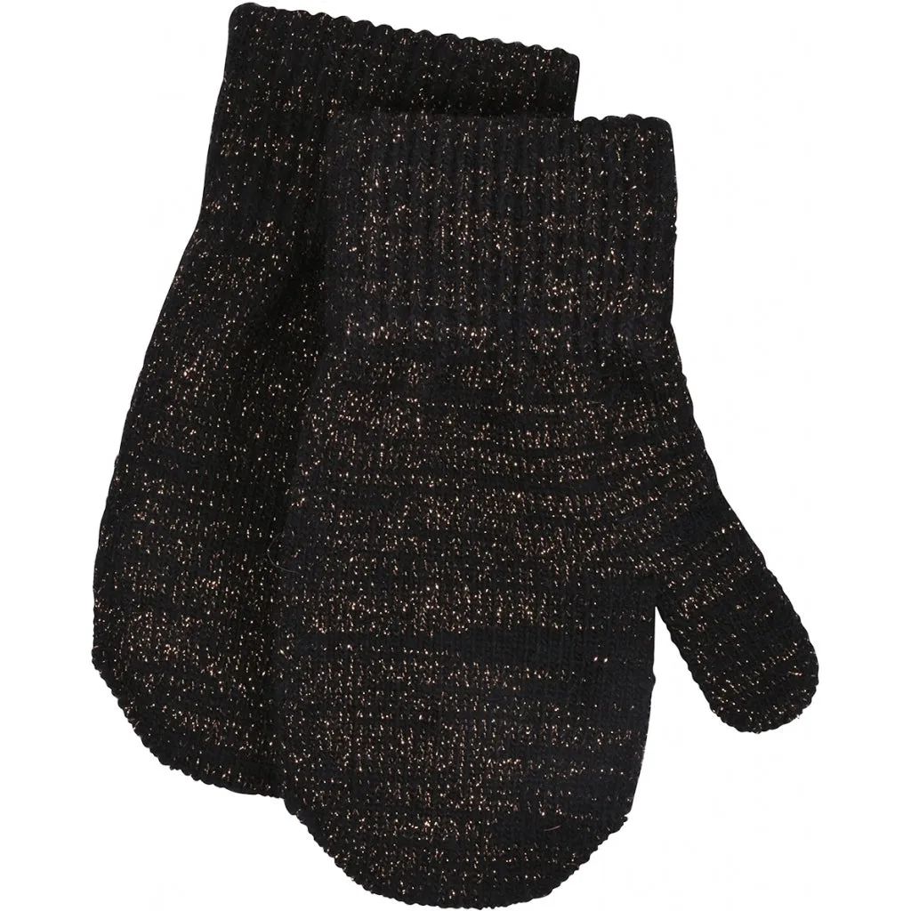 MAGIC Knitted Mittens Glitter - Black