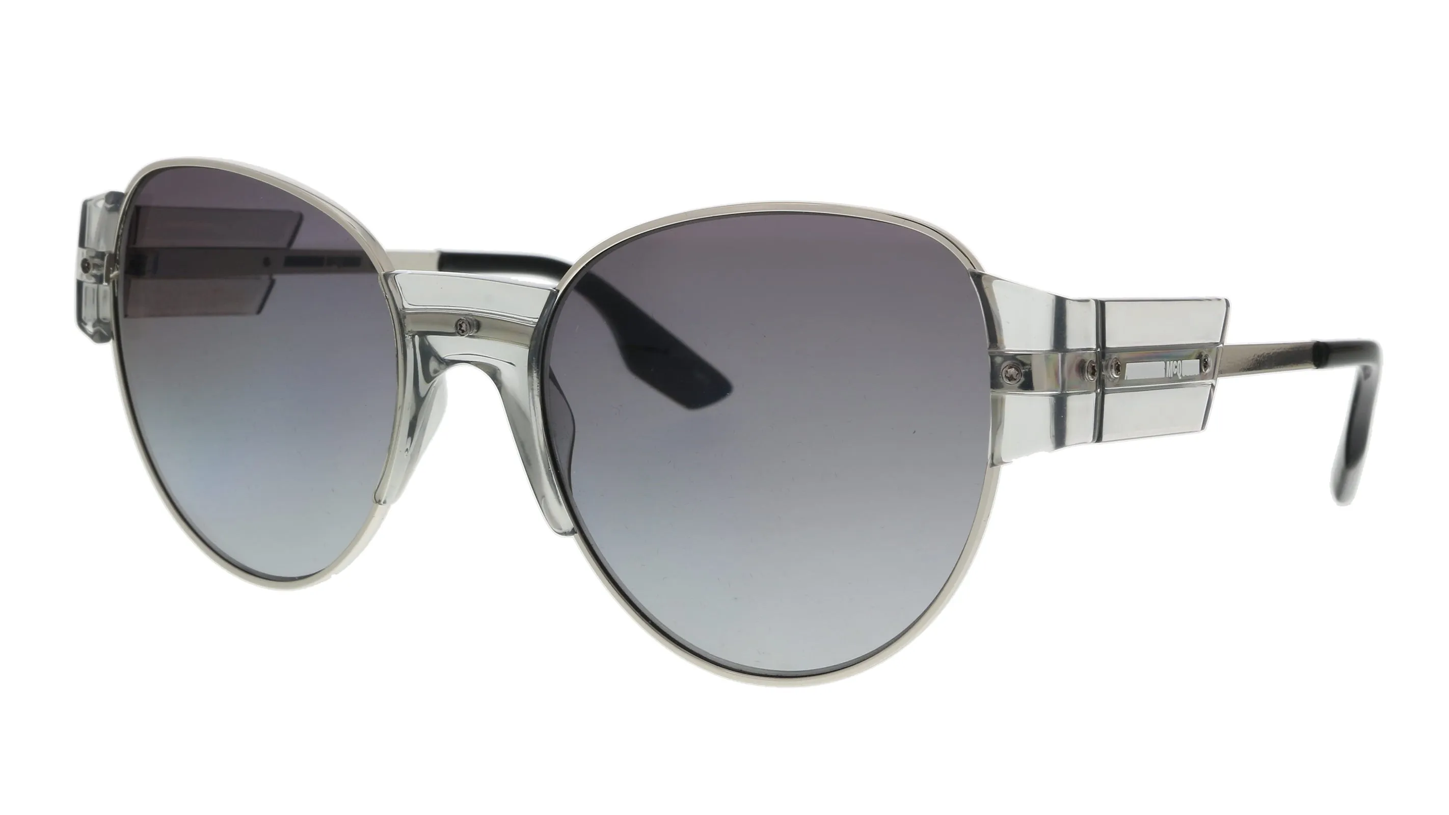McQ MQ0001S-004 Clear Cateye Sunglasses
