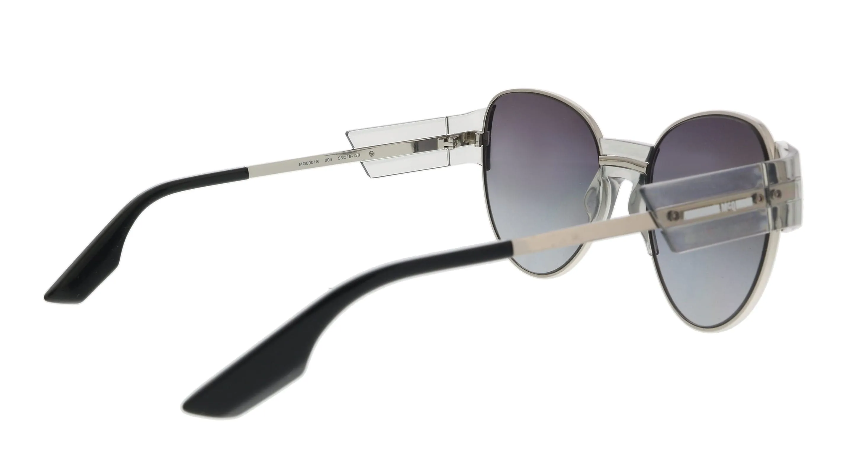McQ MQ0001S-004 Clear Cateye Sunglasses