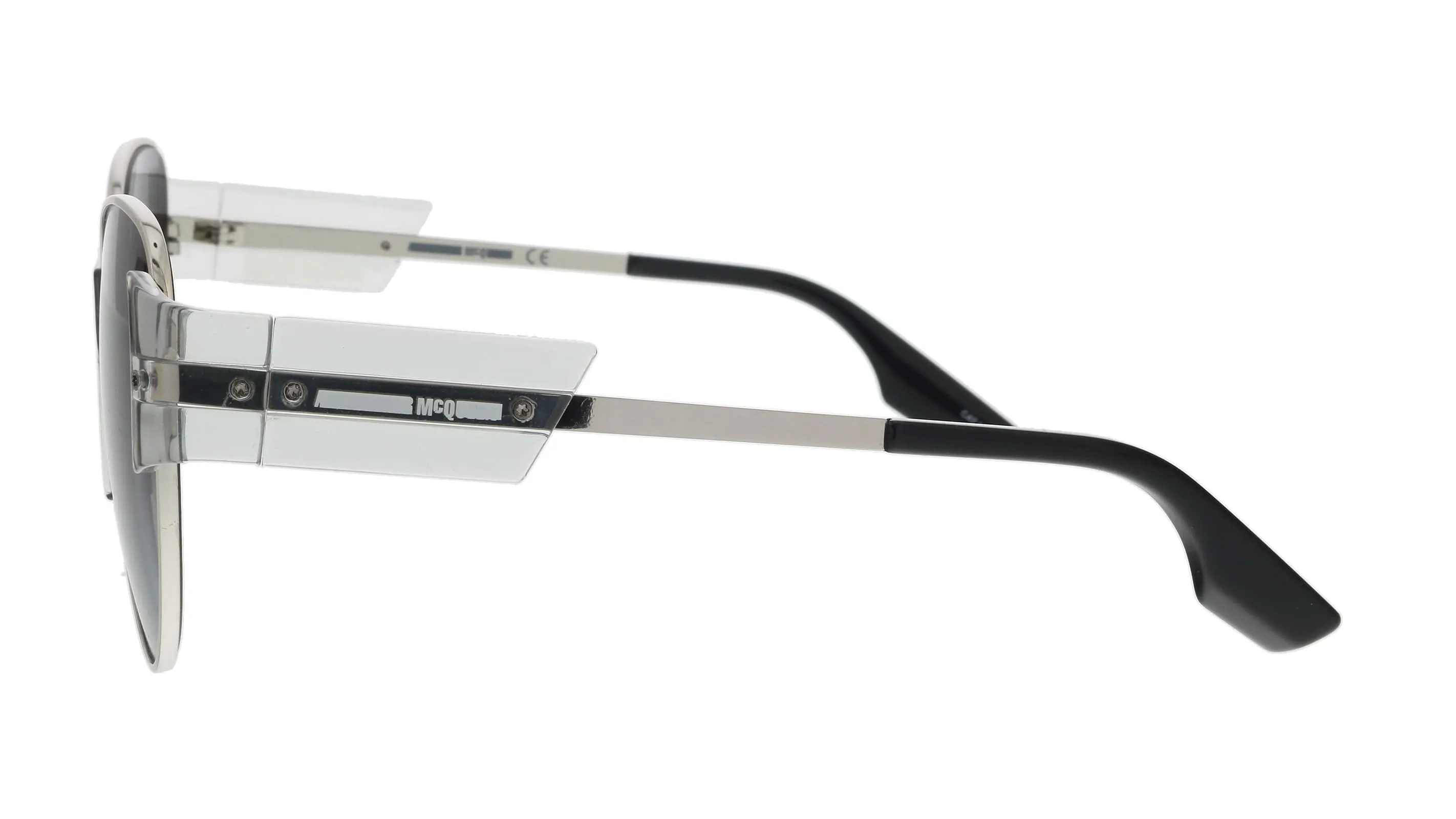 McQ MQ0001S-004 Clear Cateye Sunglasses