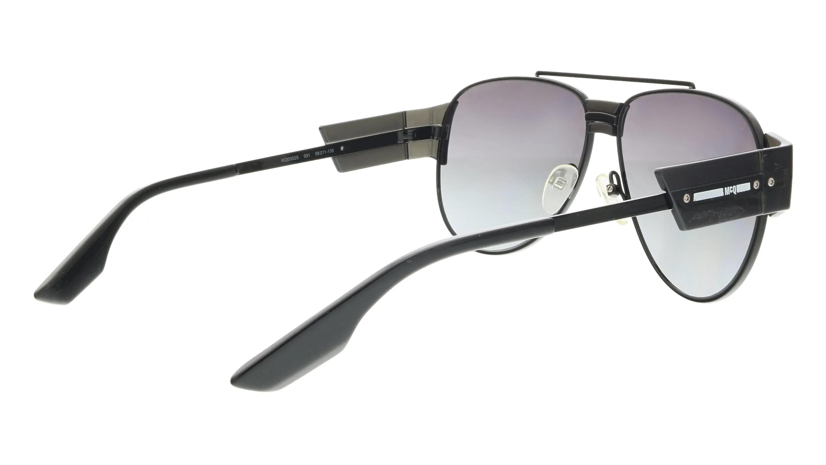 McQ MQ0002S-001 Grey Aviator Sunglasses