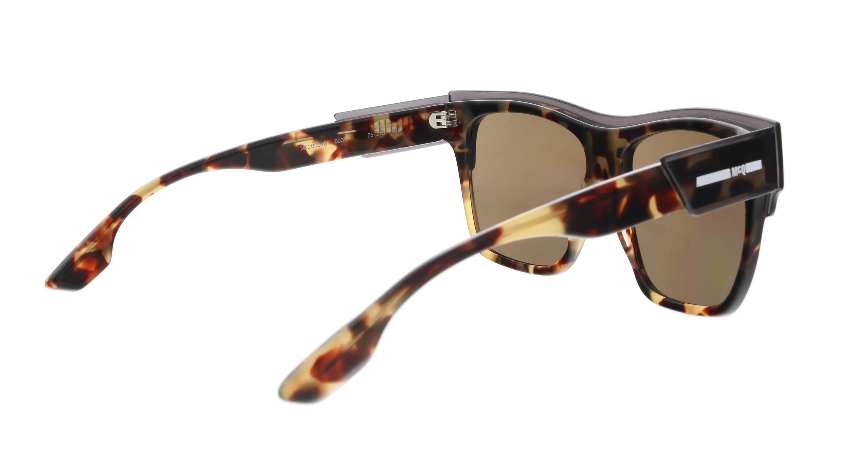 McQ MQ0004S-003 Havana Rectangle Sunglasses