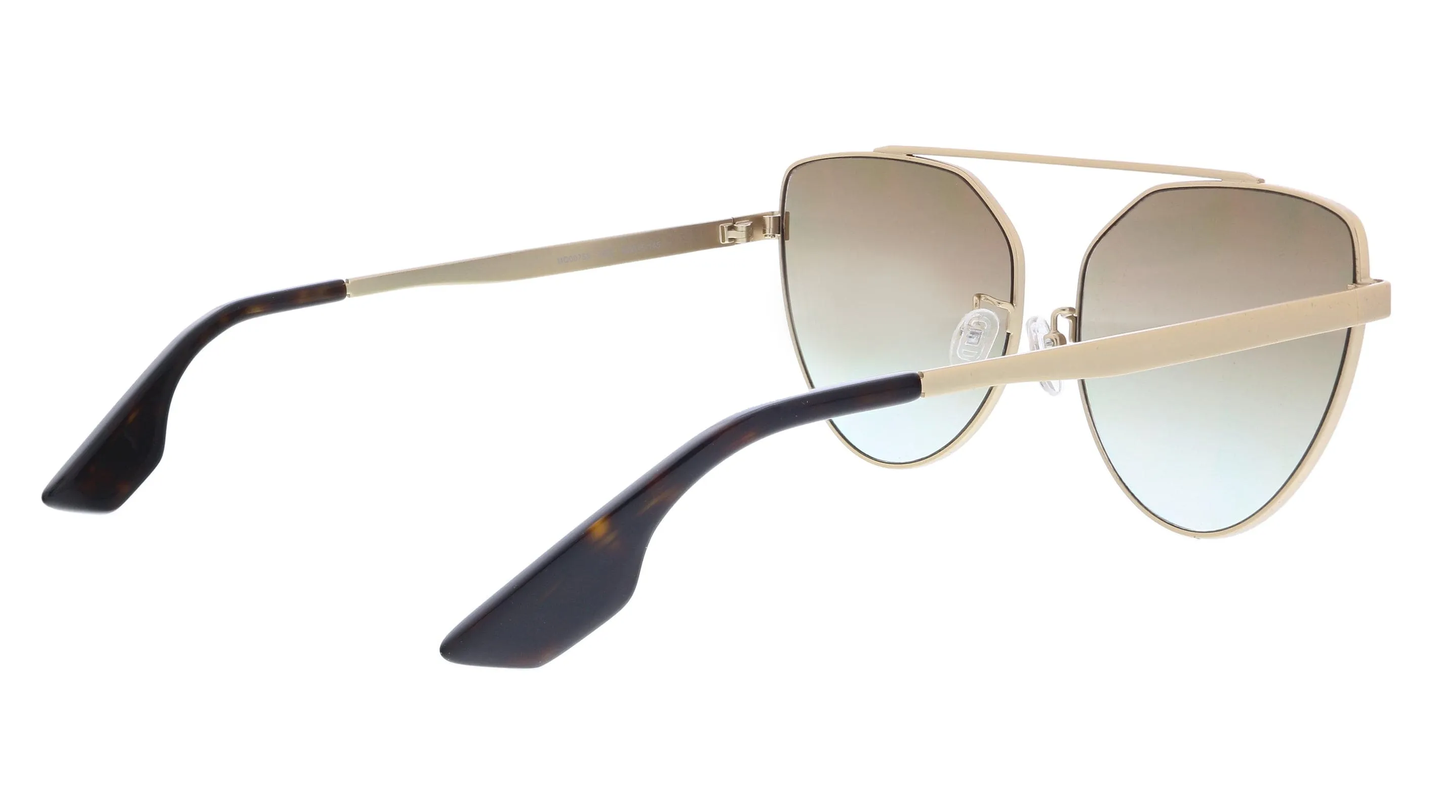 McQ MQ0075S-003 Gold Cateye Sunglasses