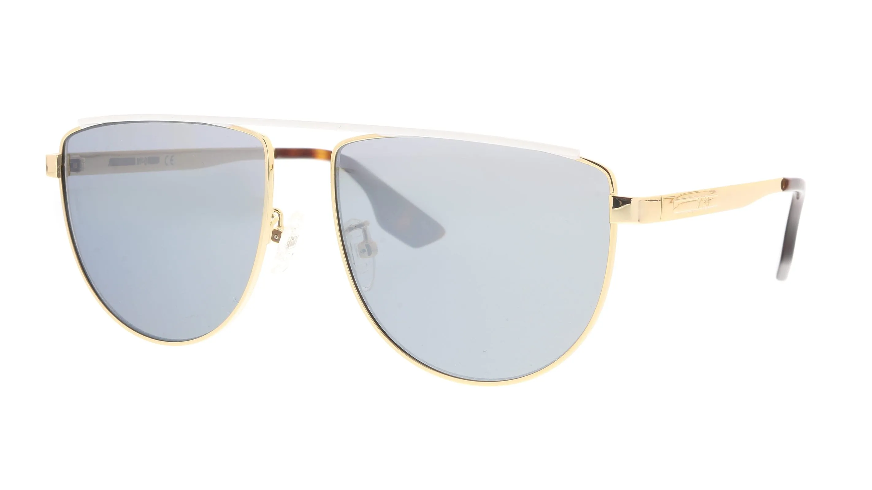 McQ MQ0093S-002 Gold Aviator Sunglasses
