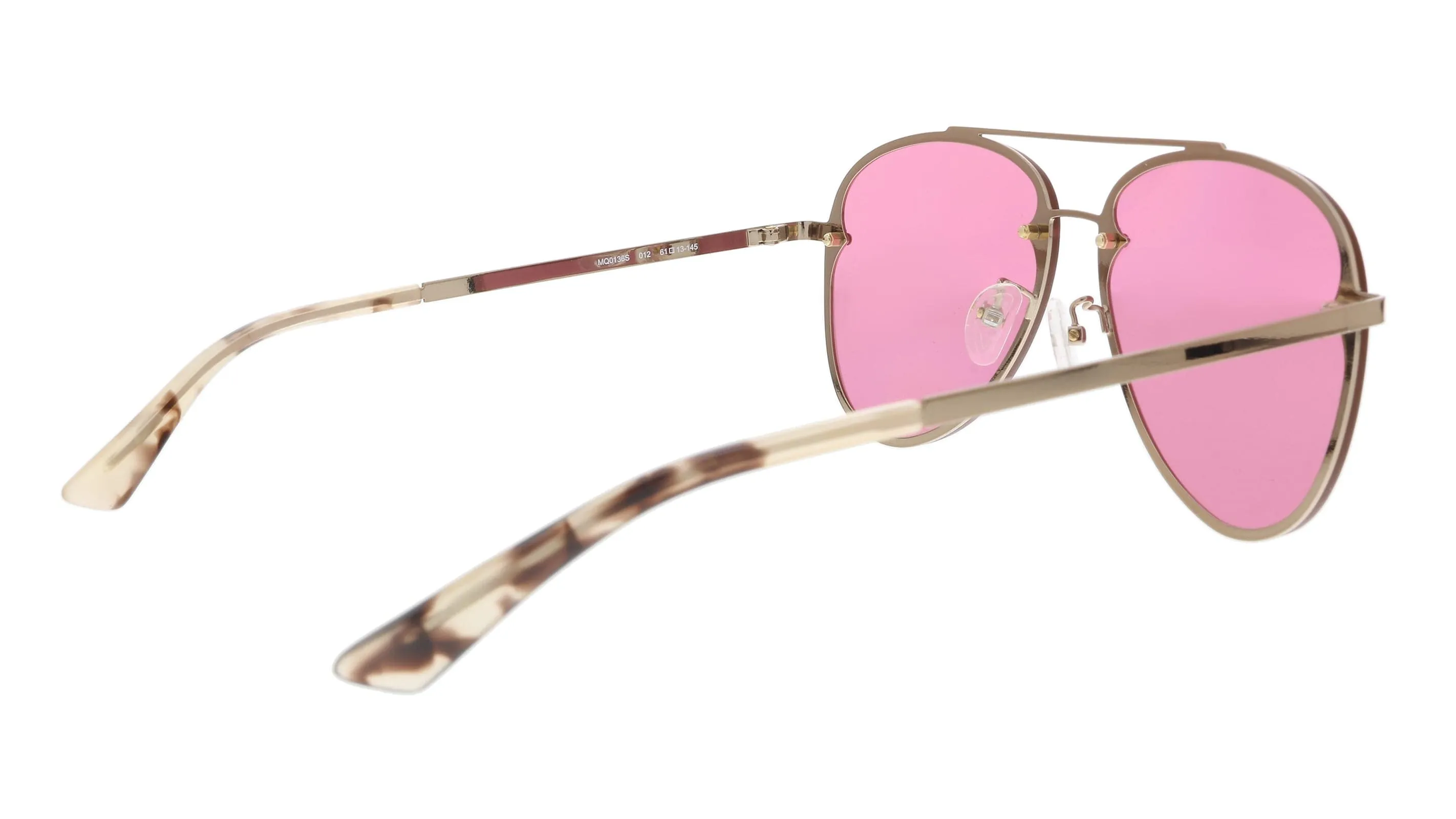 McQ MQ0136S-012 Gold Aviator Sunglasses