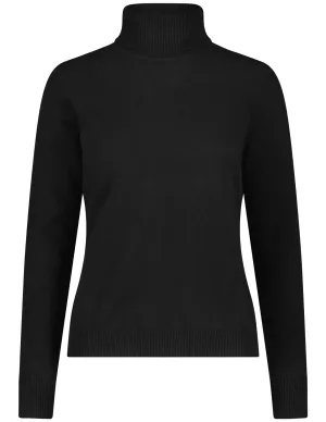Minnie Rose Cashmere Turtleneck Slit Sleeve Pullover