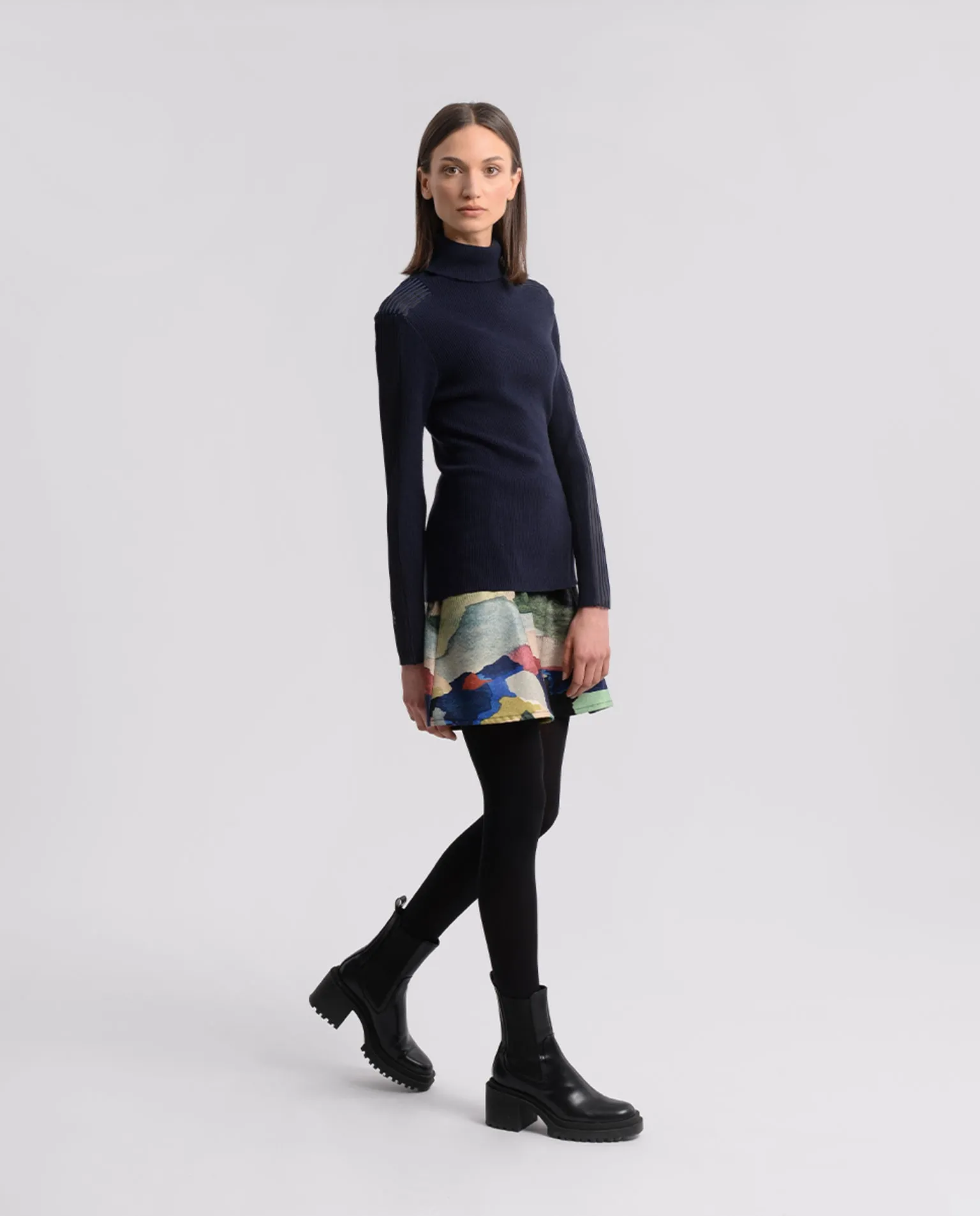 Molly Bracken Navy Blue Knitted Sweater