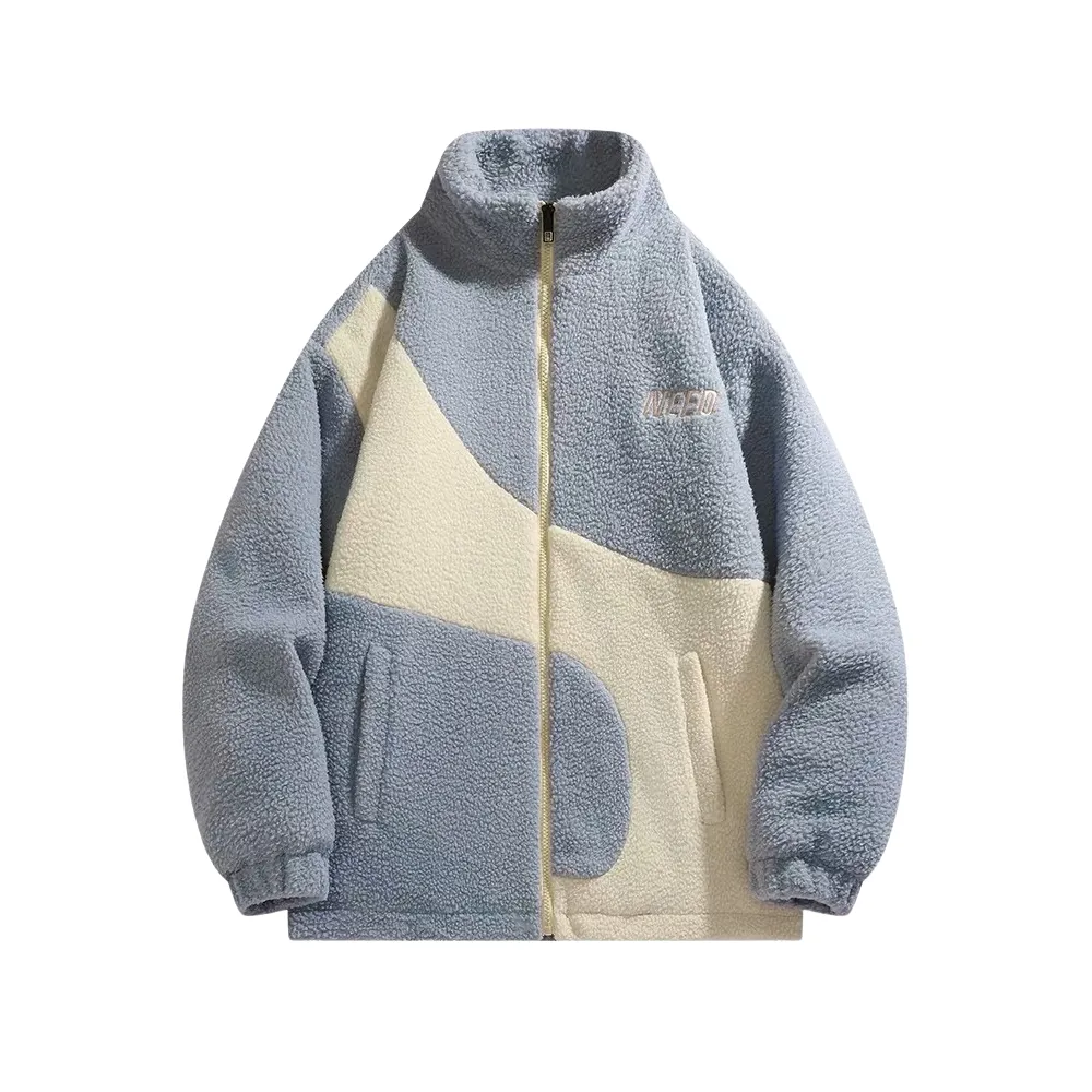 Patchwork Sherpa Coat