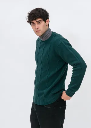 PLAITED CREWNECK SWEATER