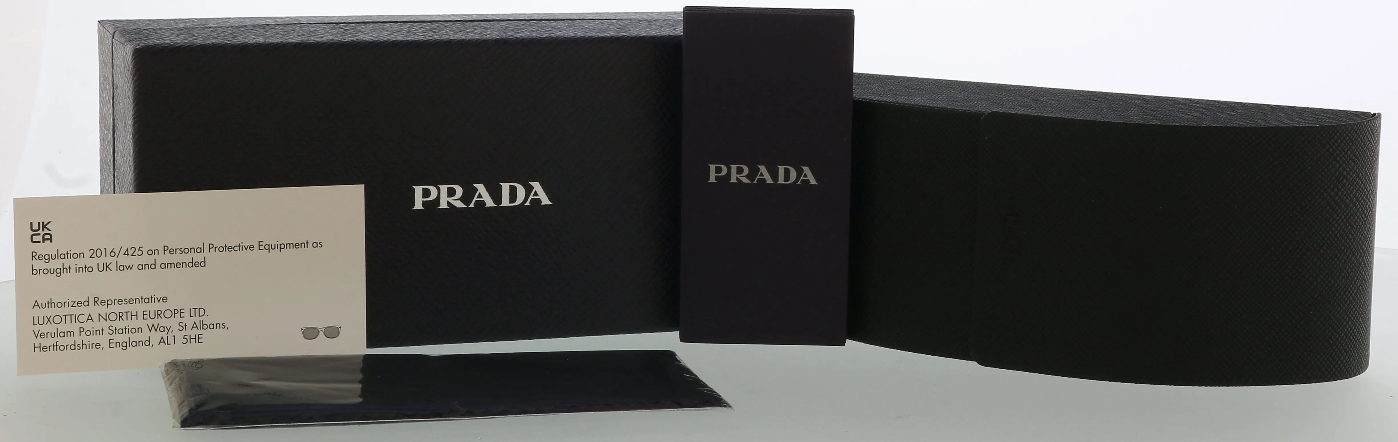 Prada 0PR 01VS 3980A756 Catwalk Full Rim Opal Spotted Brown/Black Cateye Sunglasses