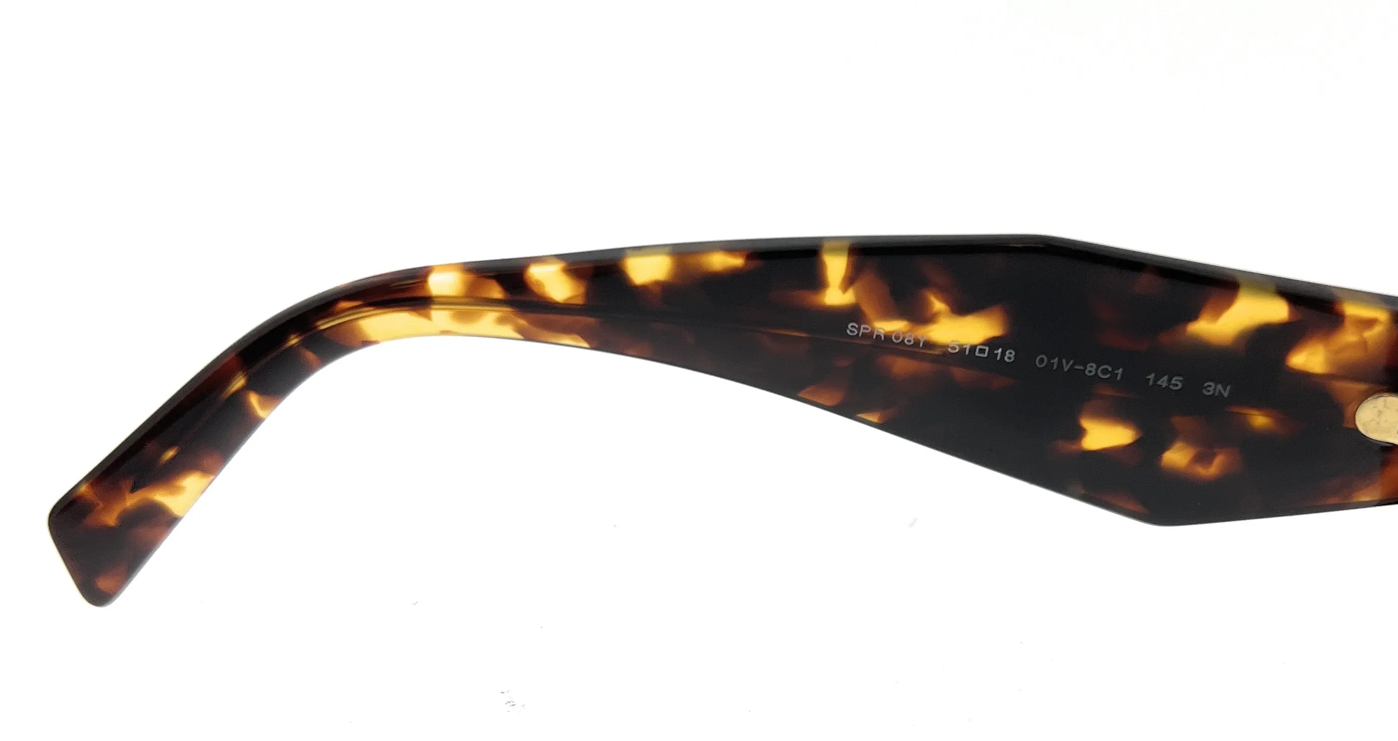 Prada 0PR 08YS 01V8C1 Honey Havana Rectangle Sunglasses