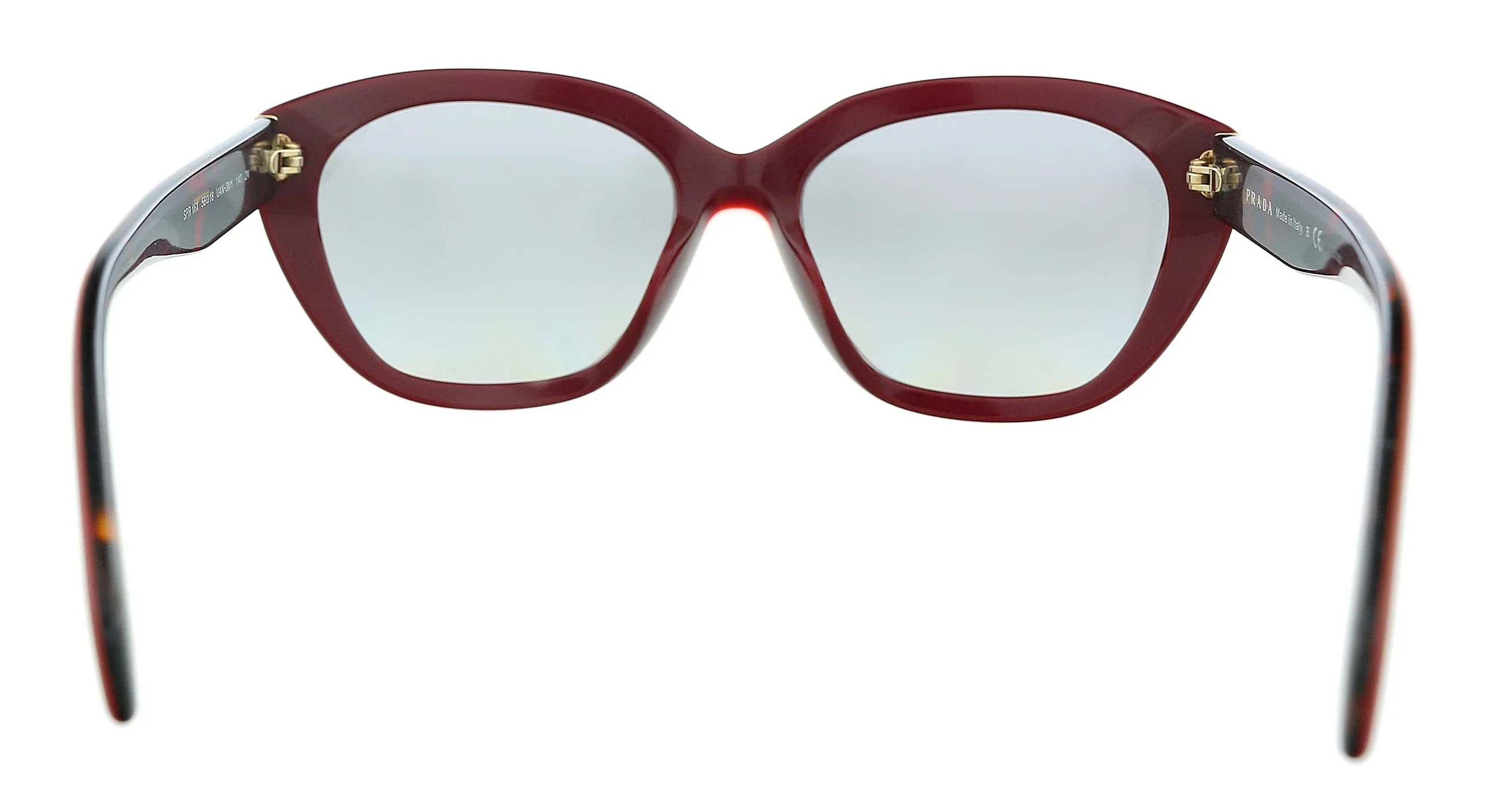 Prada 0PR 16XS UAN3M1 Burgundy  Cateye  Sunglasses