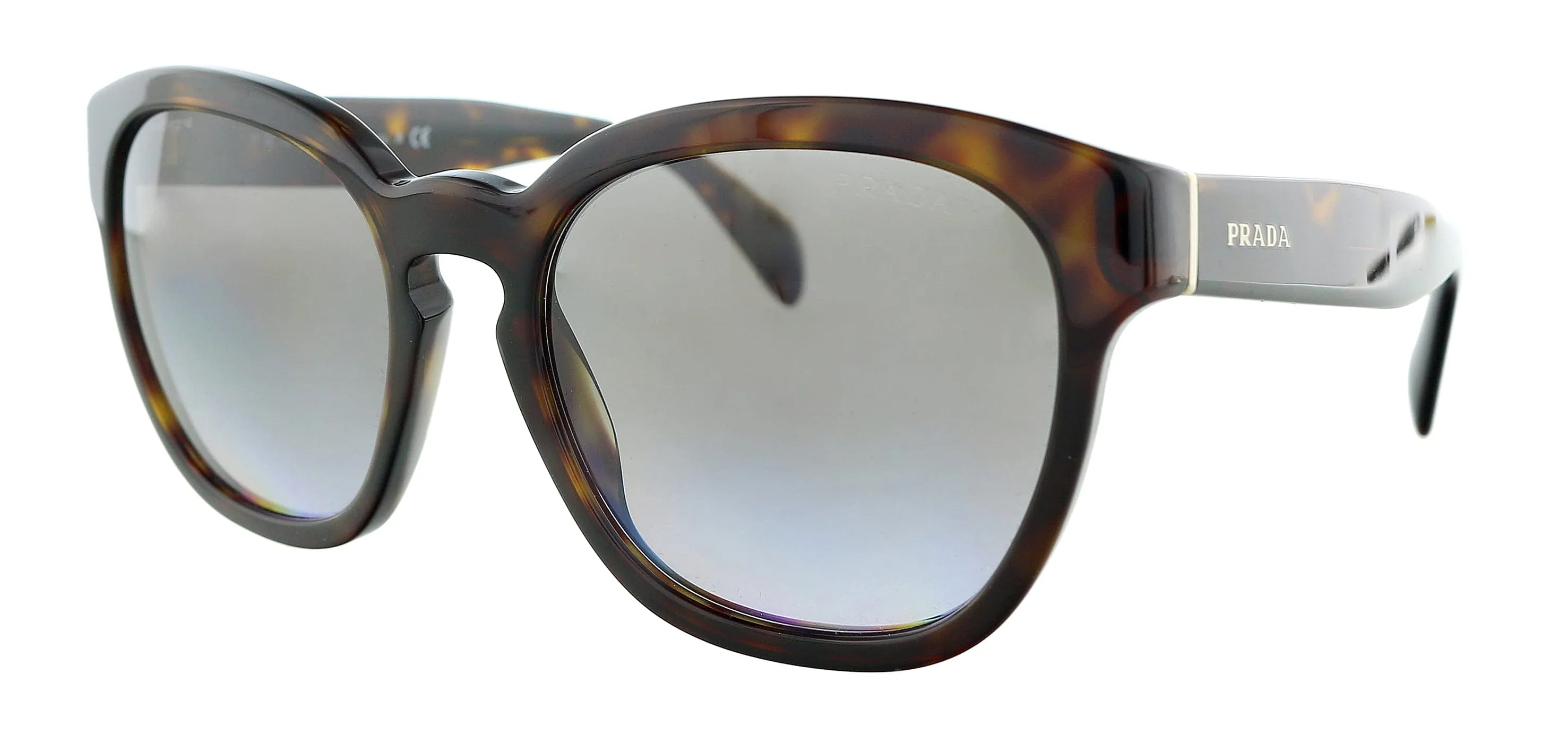 Prada 0PR 17RS 2AU3H0 Tortoise Round Sunglasses