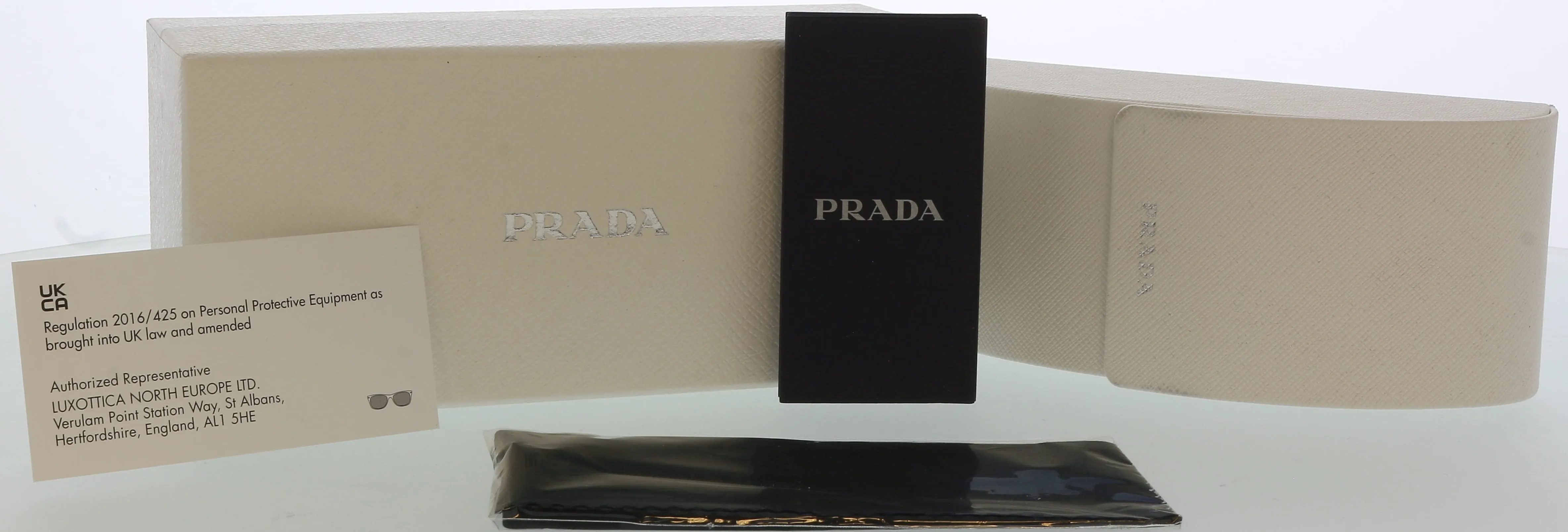 Prada 0PR 22XS 08G06D55 Full Rim Light Grey Round Sunglasses