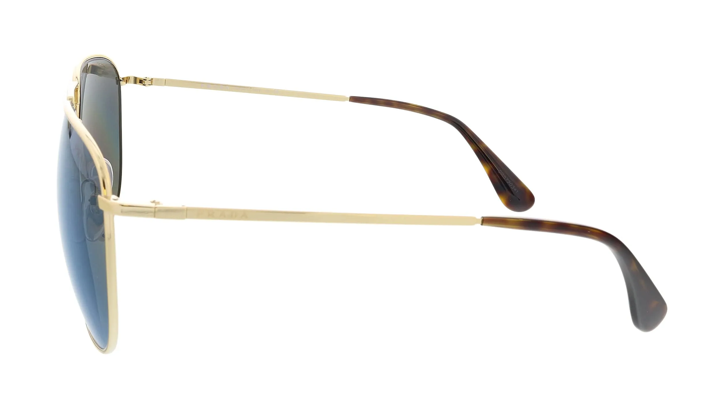 Prada PR52TS 5AK4L0  Gold Aviator Sunglasses