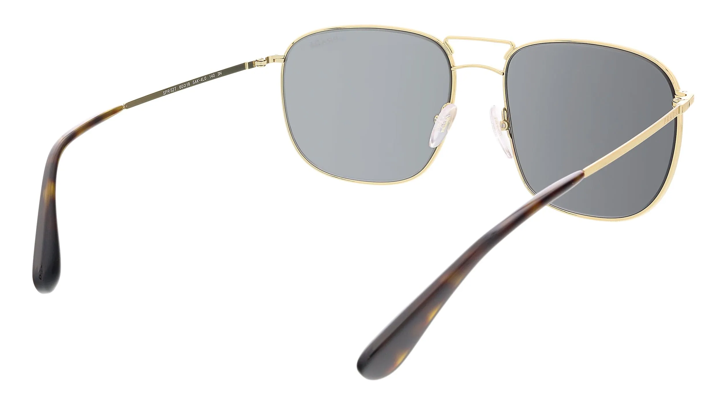 Prada PR52TS 5AK4L0  Gold Aviator Sunglasses