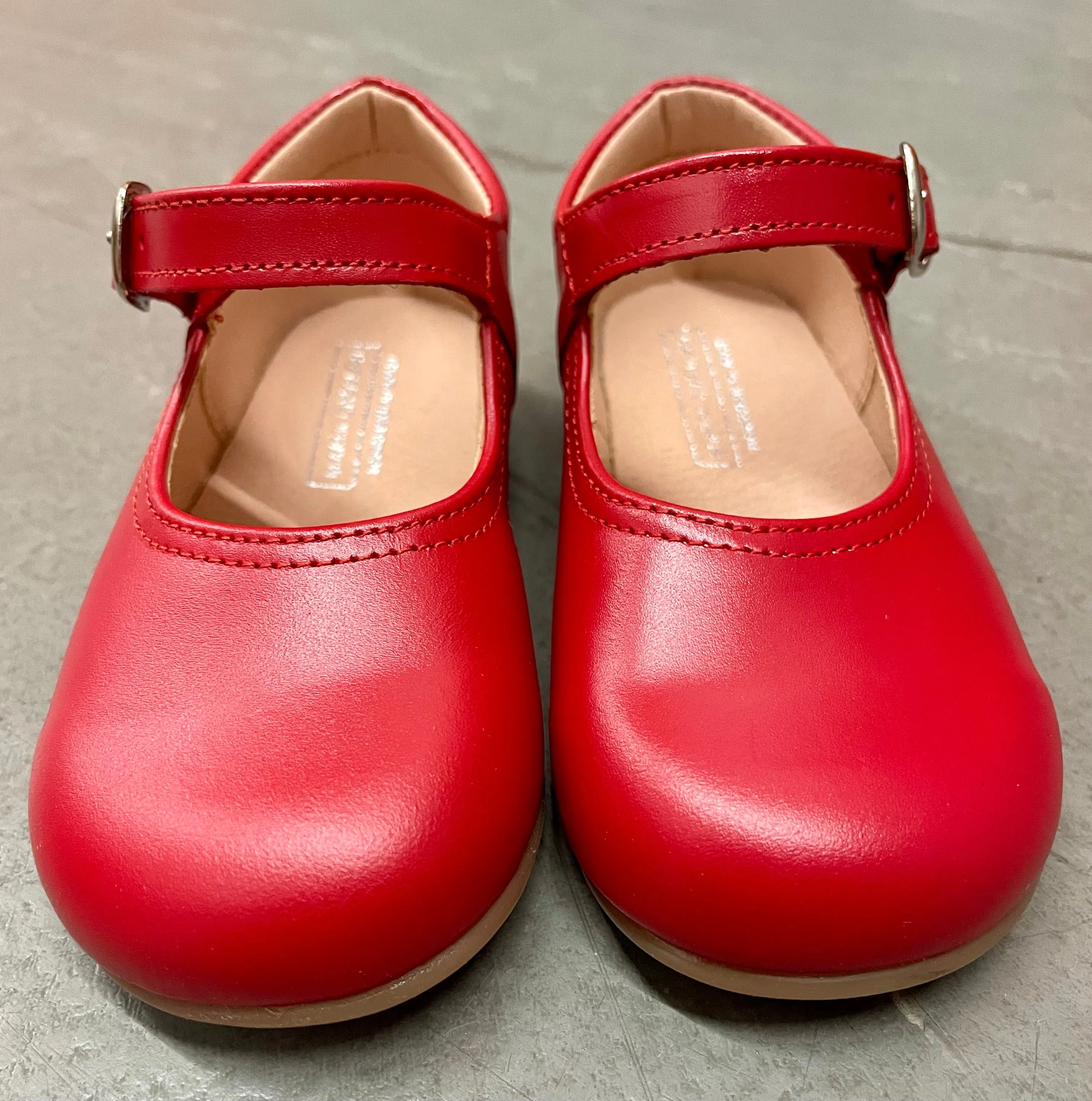 Red Leather Mary Janes