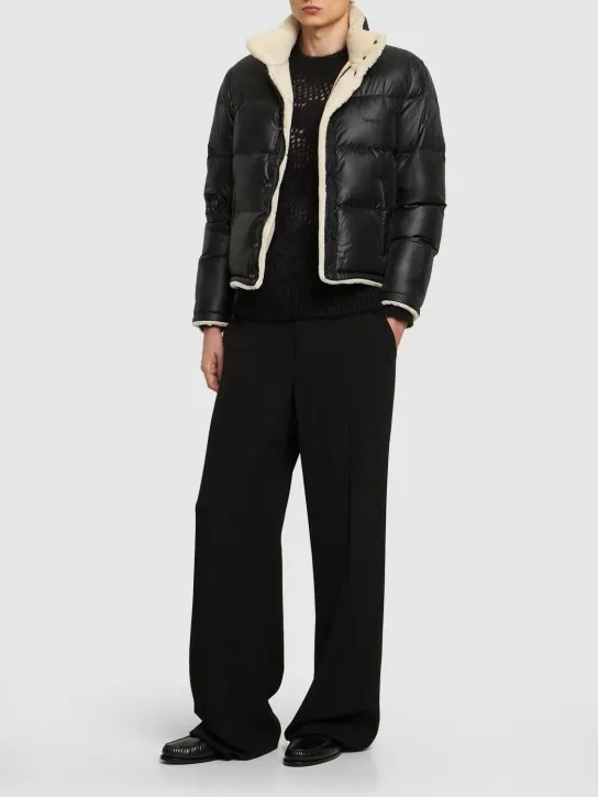 Saint Laurent   Faux shearling down jacket 