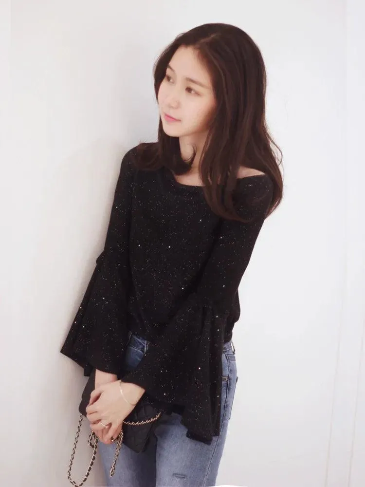 Shimmering Sequin Embellished T-shirt: Sparkling Holiday Style