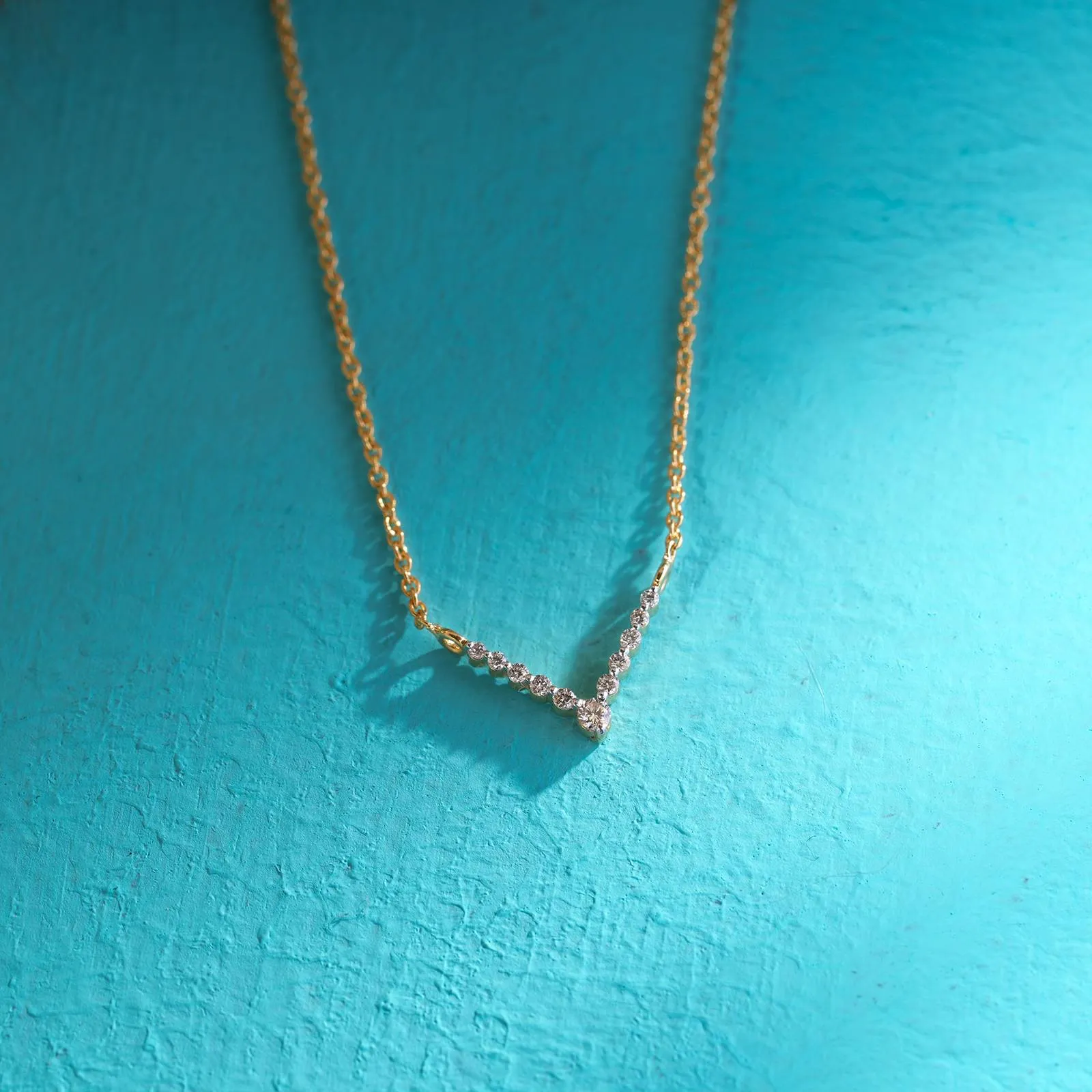 Sparkling Bow Diamond Pendant Necklace