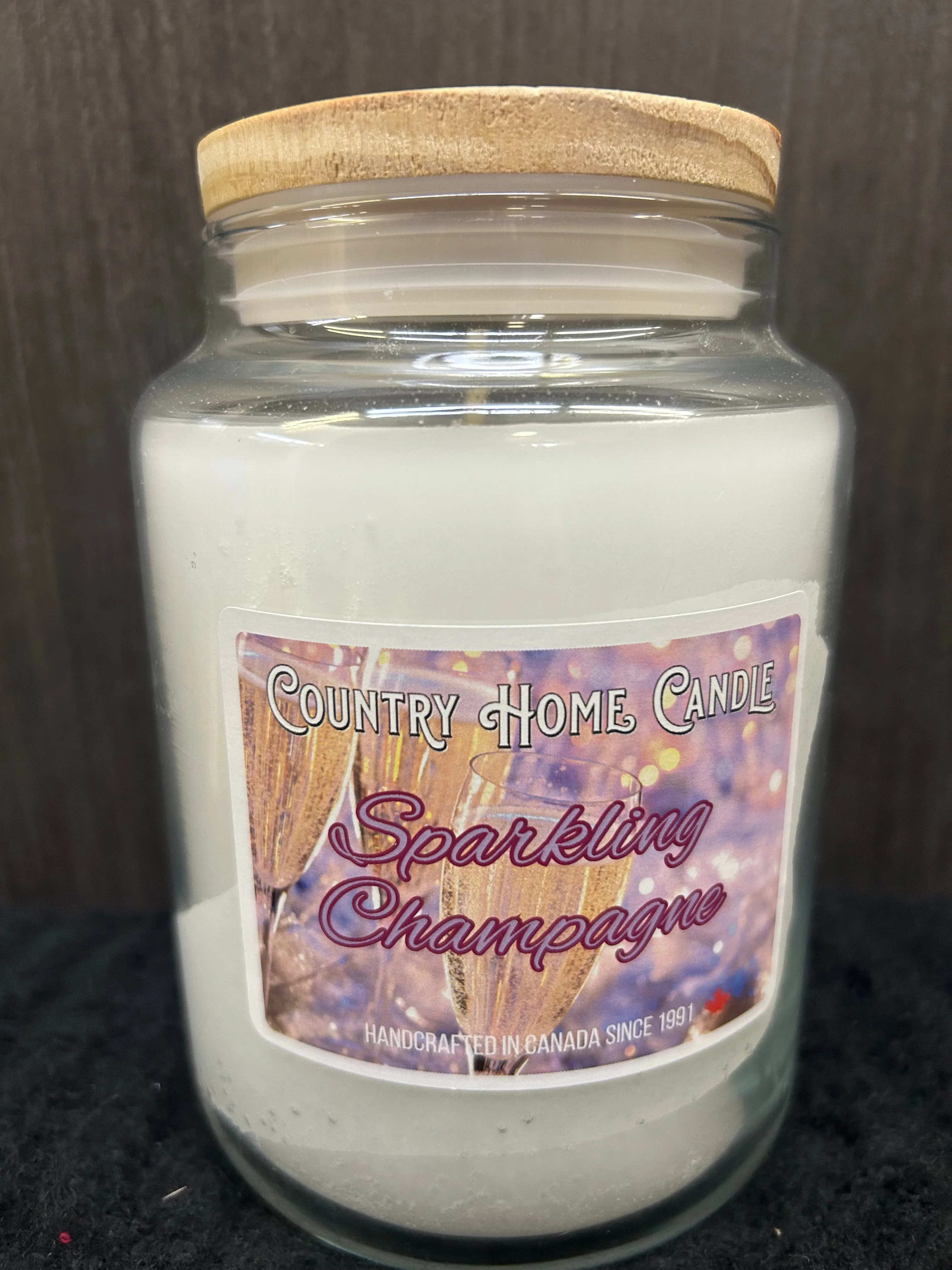 Sparkling Champagne Country Home Candle