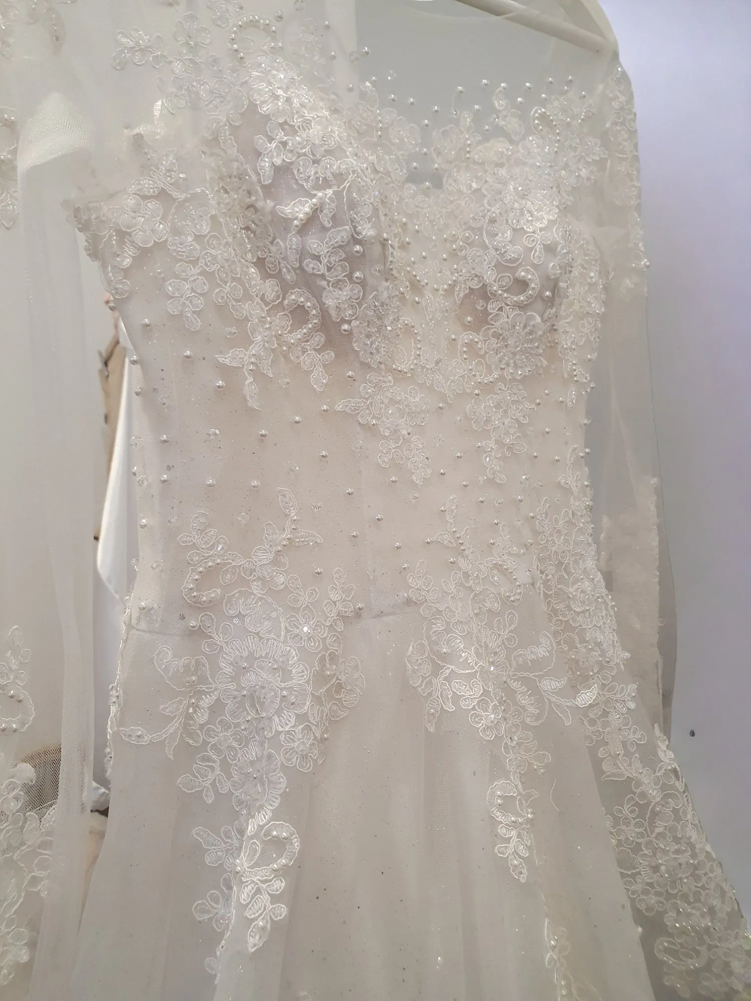 Sparkling Long Sleeve Princess Gown