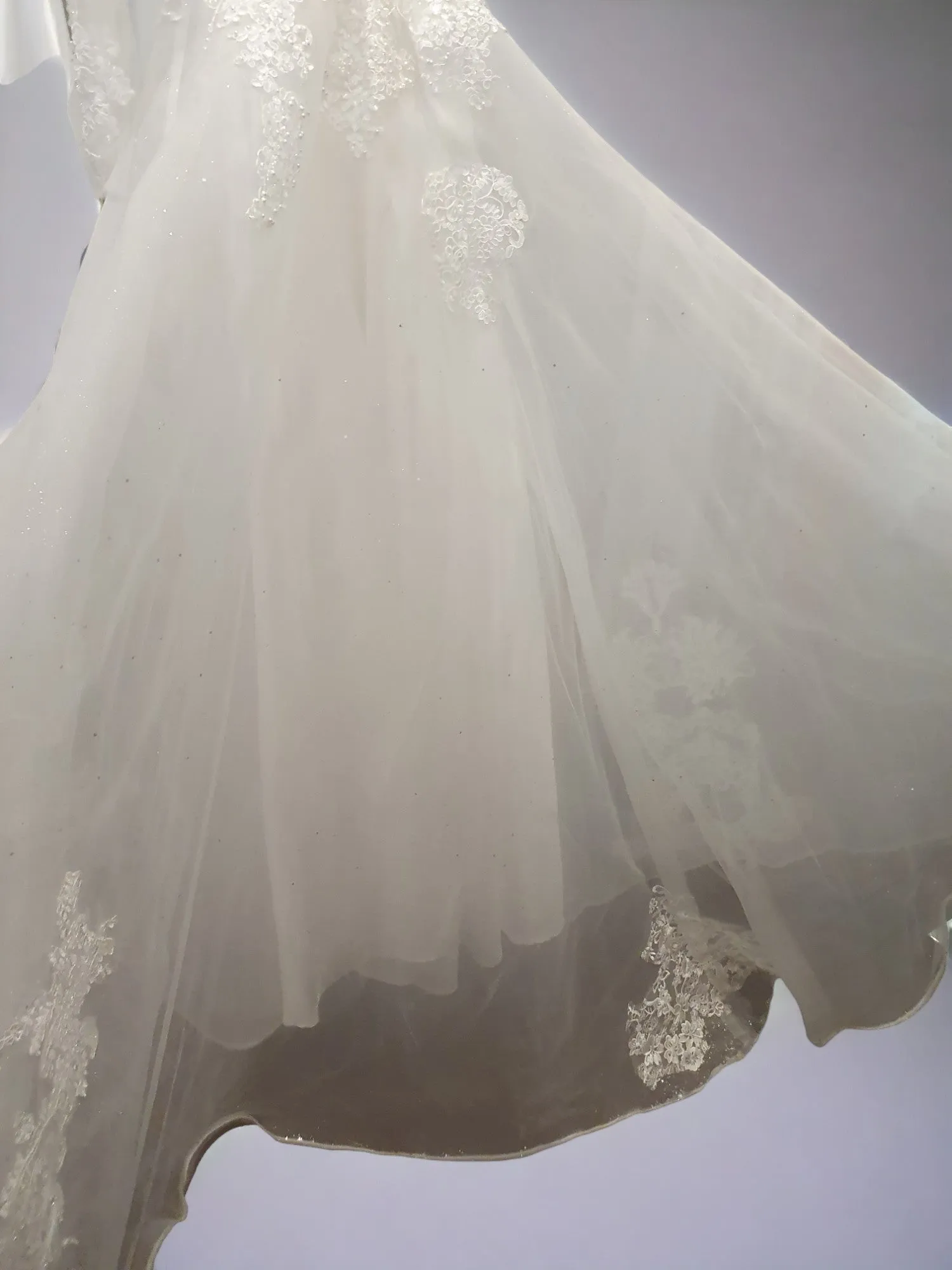 Sparkling Long Sleeve Princess Gown