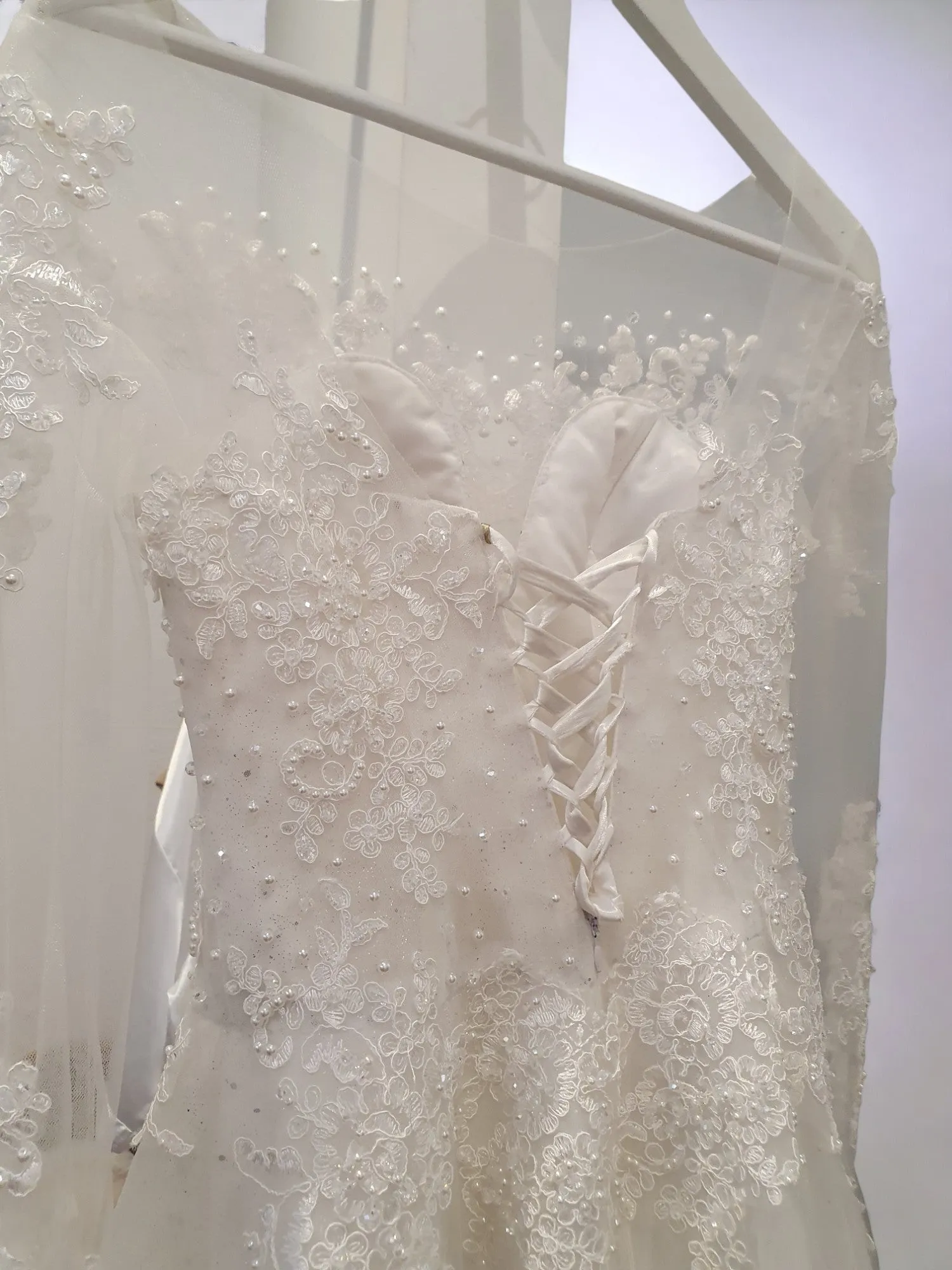 Sparkling Long Sleeve Princess Gown