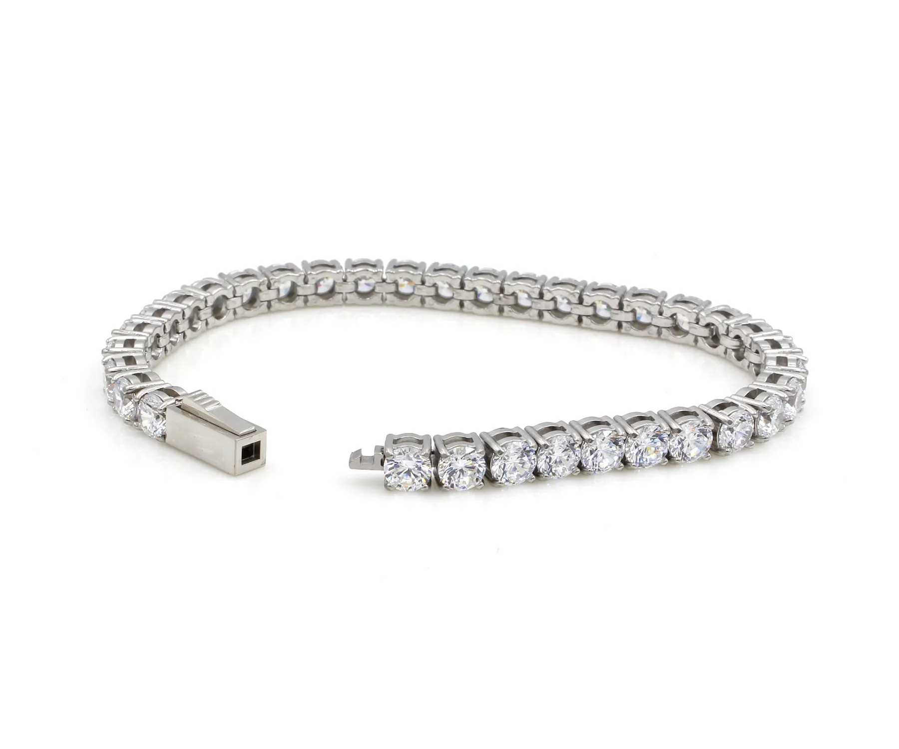 Sparkling Round Stone Tennis Bracelet