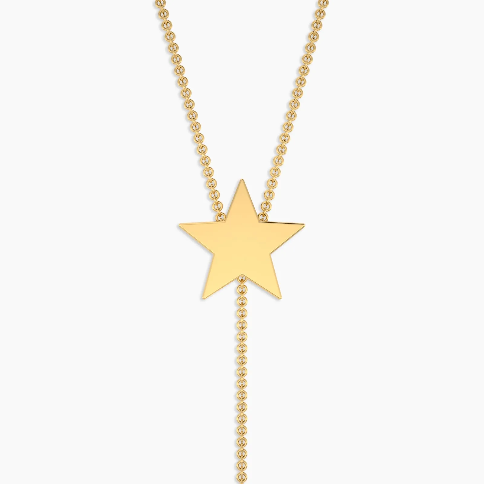 Sparkling X Gold Pendant Necklace